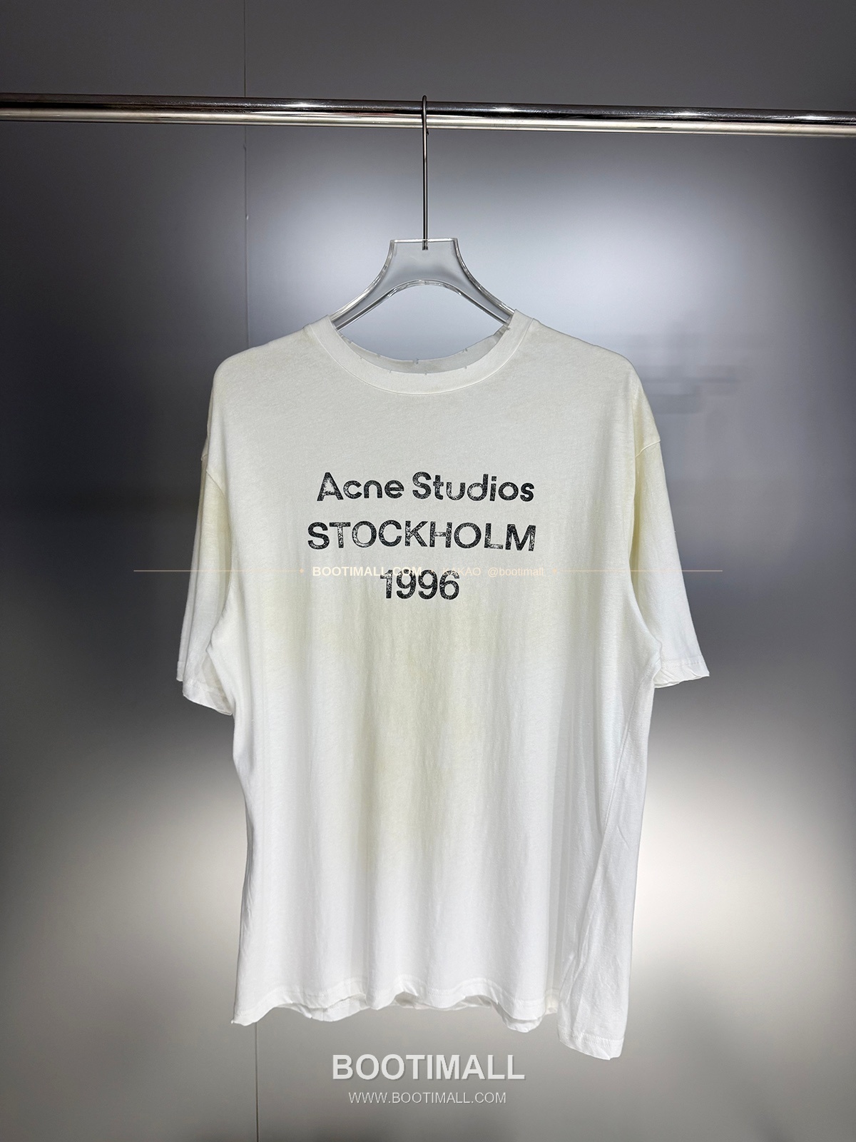 아크네스튜디오 1996 로고 워싱코튼 루즈핏 롱슬리브 티셔츠 Acne Studios 1996 Logo Washed Cotton Loose Fit Long Sleeve T-Shirt 1