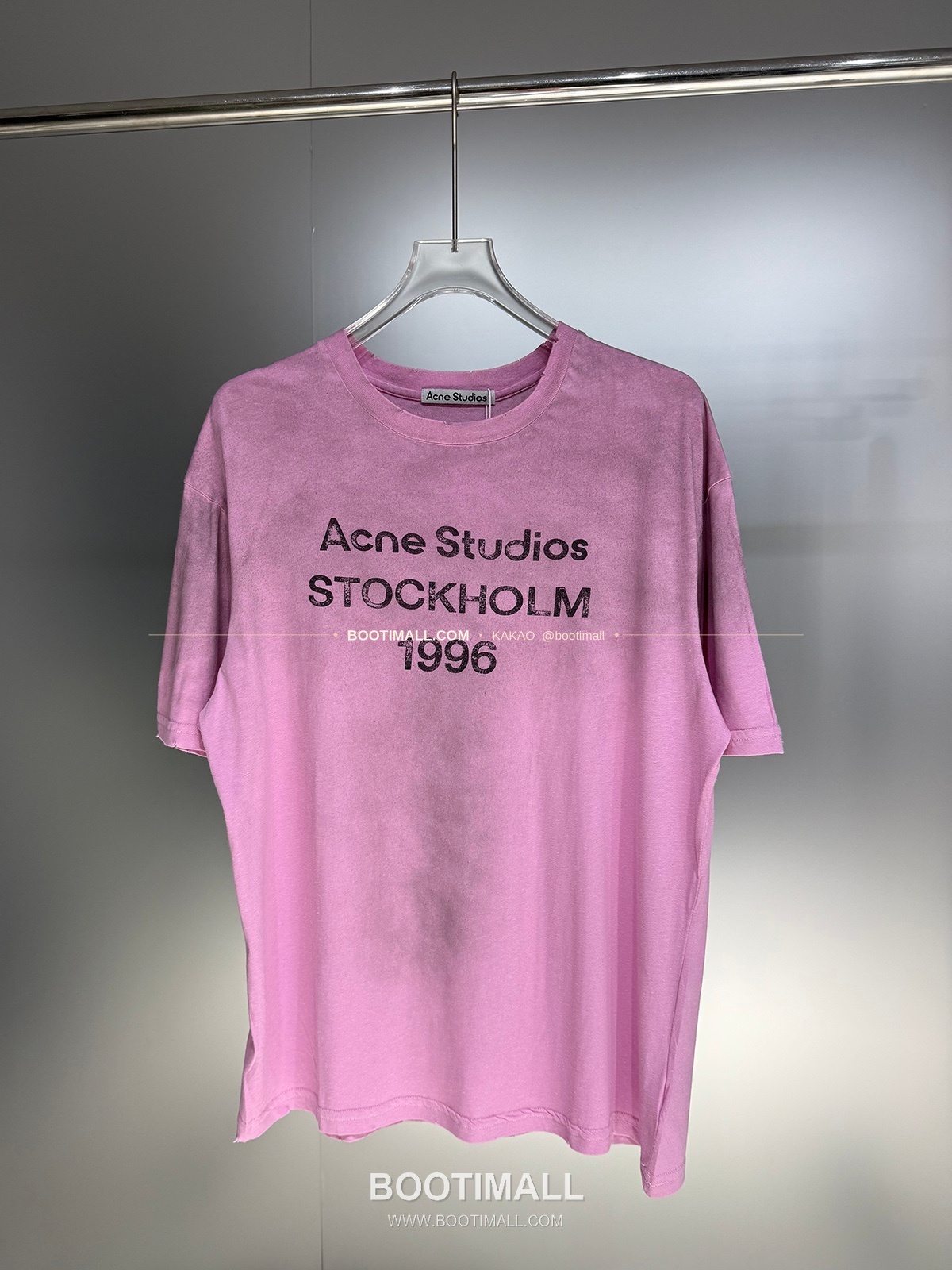 아크네스튜디오 1996 로고 워싱코튼 루즈핏 롱슬리브 티셔츠 Acne Studios 1996 Logo Washed Cotton Loose Fit Long Sleeve T-Shirt 3