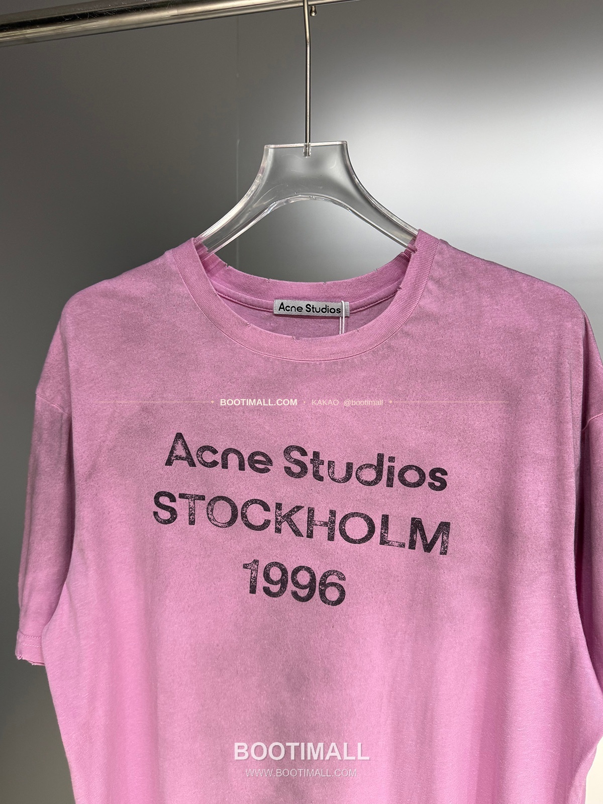 아크네스튜디오 1996 로고 워싱코튼 루즈핏 롱슬리브 티셔츠 Acne Studios 1996 Logo Washed Cotton Loose Fit Long Sleeve T-Shirt 4