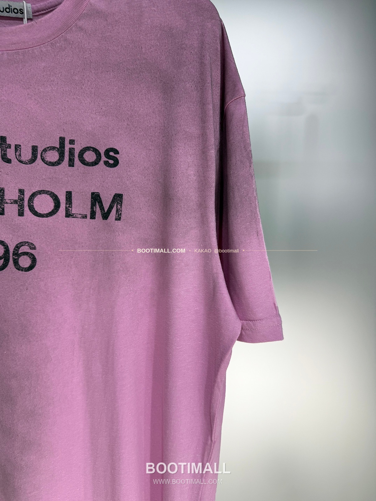 아크네스튜디오 1996 로고 워싱코튼 루즈핏 롱슬리브 티셔츠 Acne Studios 1996 Logo Washed Cotton Loose Fit Long Sleeve T-Shirt 5