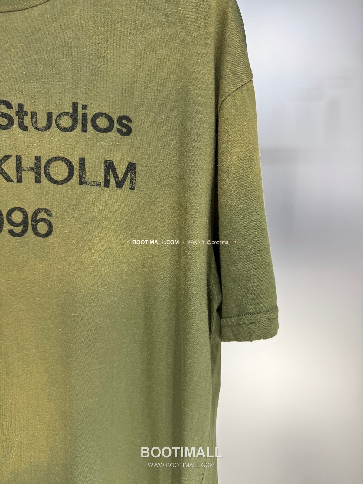 아크네스튜디오 1996 로고 워싱코튼 루즈핏 롱슬리브 티셔츠 Acne Studios 1996 Logo Washed Cotton Loose Fit Long Sleeve T-Shirt 5