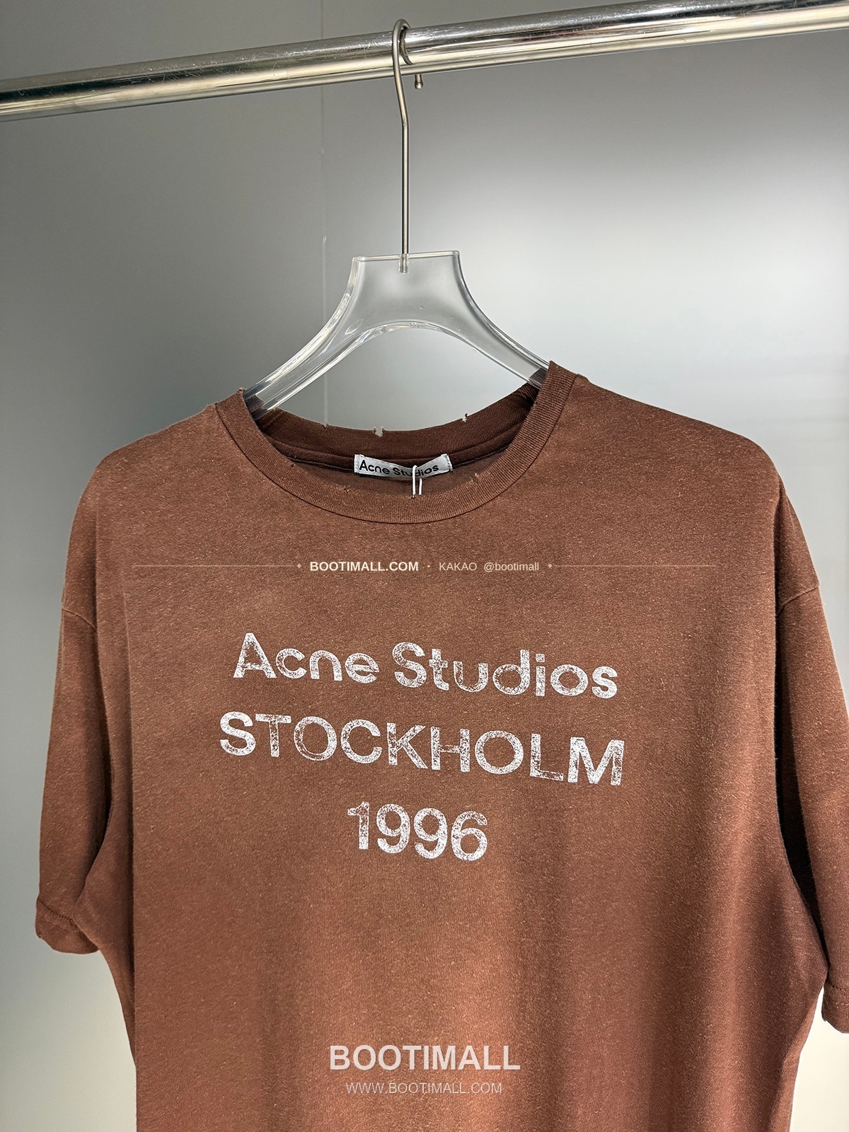 아크네스튜디오 1996 로고 워싱코튼 루즈핏 롱슬리브 티셔츠 Acne Studios 1996 Logo Washed Cotton Loose Fit Long Sleeve T-Shirt 4