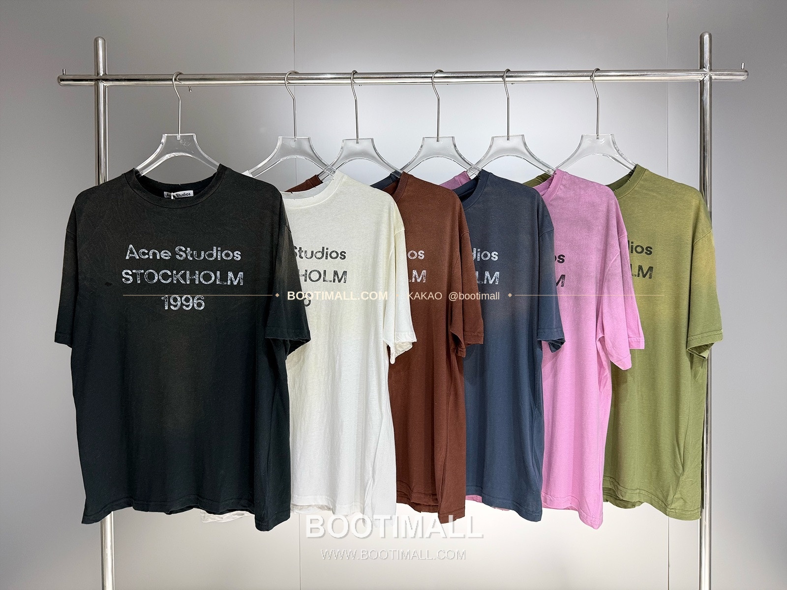 아크네스튜디오 1996 로고 워싱코튼 루즈핏 롱슬리브 티셔츠 Acne Studios 1996 Logo Washed Cotton Loose Fit Long Sleeve T-Shirt 6