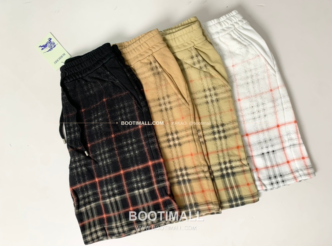 버버리 워싱코튼 그라데이션 체크 레귤러핏 썸머 쇼츠 Burberry Washed Cotton Gradient Check Regular Fit Summer Shorts 6