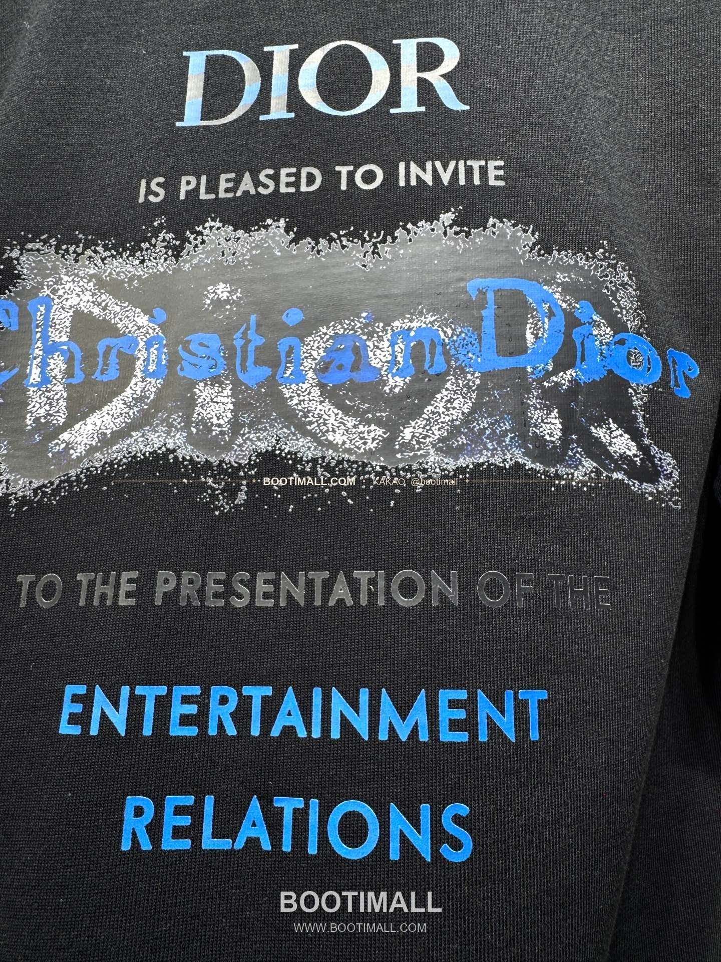 디올 헤비코튼 그래피티 로고 루즈핏 반팔 티셔츠 Dior Heavy Cotton Graffiti Logo Loose Fit T-Shirt AMC6869 8