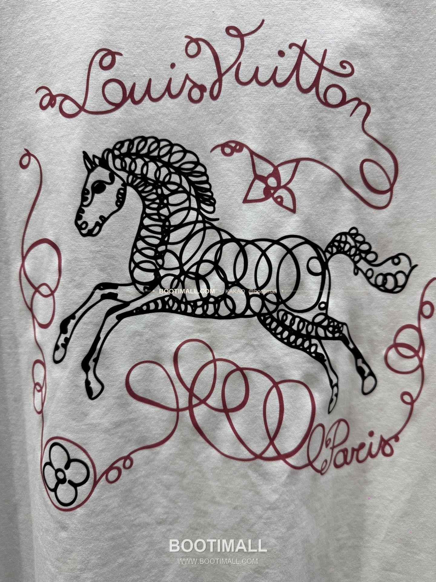 루이비통 소로나 혼방 로고 그래픽 루즈핏 반팔 티셔츠 Louis Vuitton Sorona Blend Logo Graphic Loose Fit T-Shirt XYN33 4