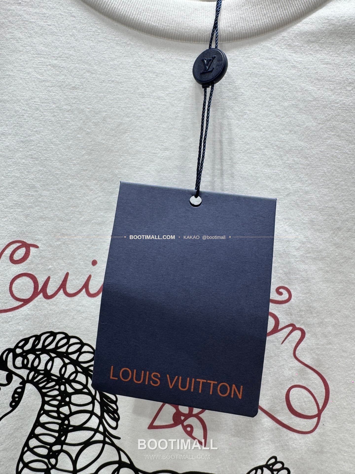 루이비통 소로나 혼방 로고 그래픽 루즈핏 반팔 티셔츠 Louis Vuitton Sorona Blend Logo Graphic Loose Fit T-Shirt XYN33 7