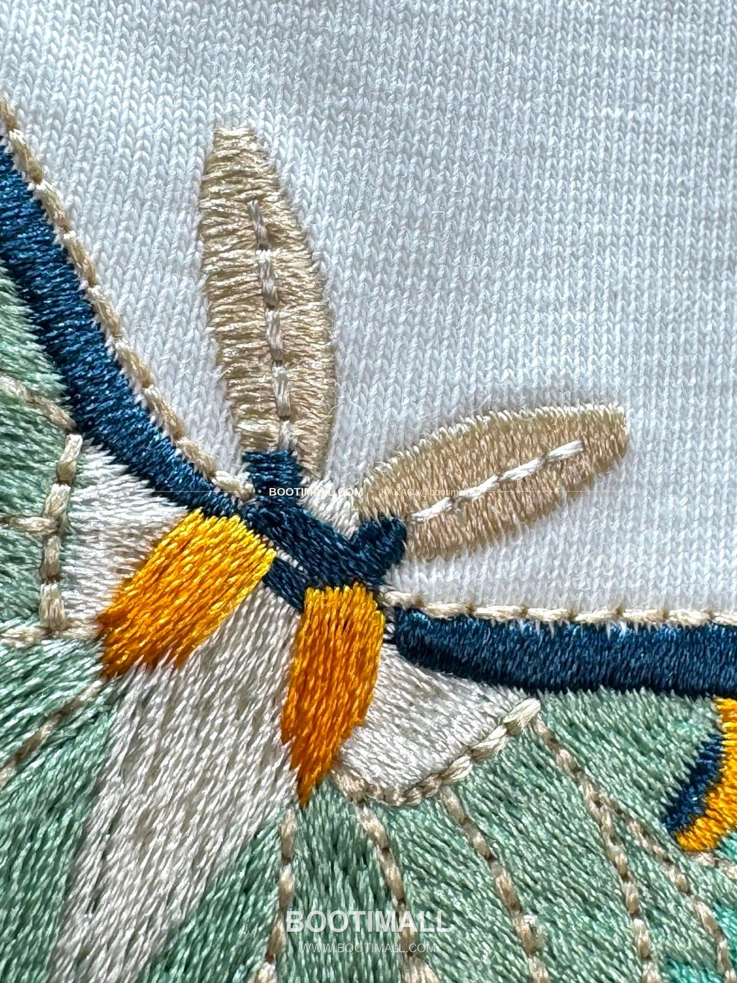 디올 헤비코튼 버터플라이 자수 로고 루즈핏 반팔 티셔츠 Dior Heavy Cotton Butterfly Embroidery Logo Loose Fit T-Shirt AAW98198 8