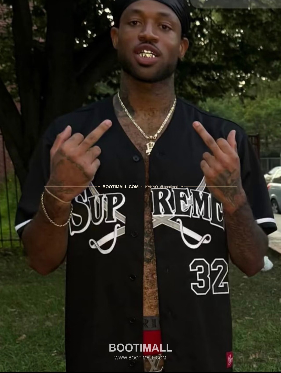 슈프림 2025FW 소드 패치 로고 레귤러핏 반팔 베이스볼 셔츠 Supreme 2025 FW Swords Patch Logo Regular Fit Short Sleeve Baseball Jersey 8