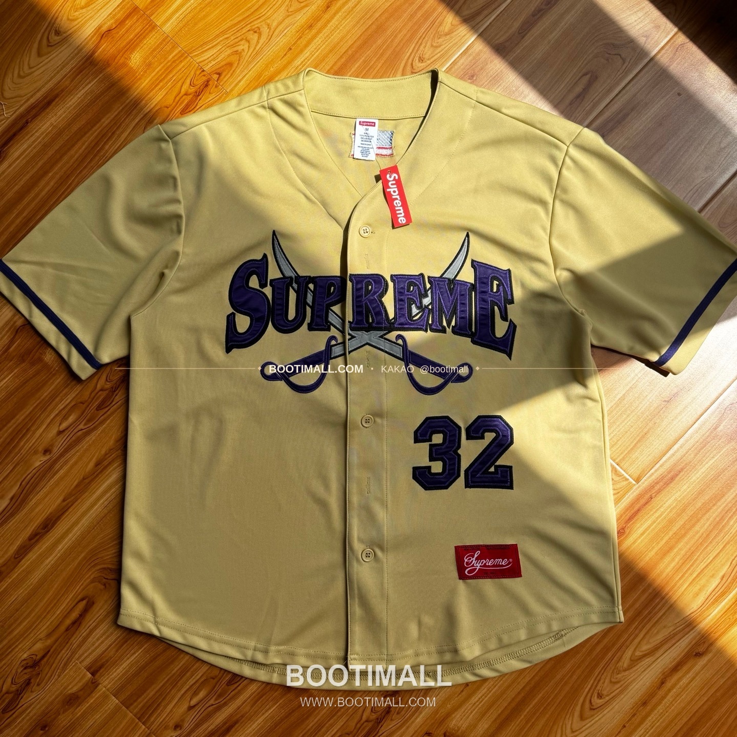 슈프림 2025FW 소드 패치 로고 레귤러핏 반팔 베이스볼 셔츠 Supreme 2025 FW Swords Patch Logo Regular Fit Short Sleeve Baseball Jersey 12
