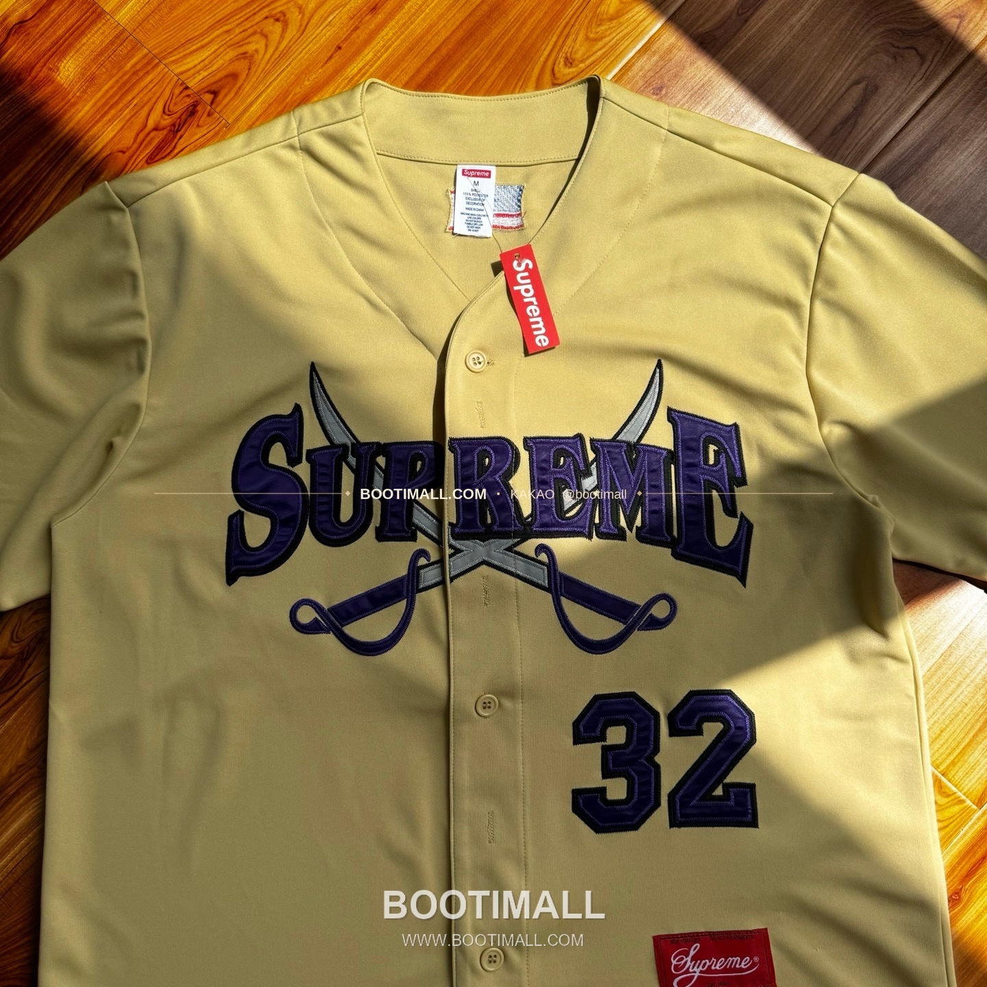 슈프림 2025FW 소드 패치 로고 레귤러핏 반팔 베이스볼 셔츠 Supreme 2025 FW Swords Patch Logo Regular Fit Short Sleeve Baseball Jersey 13