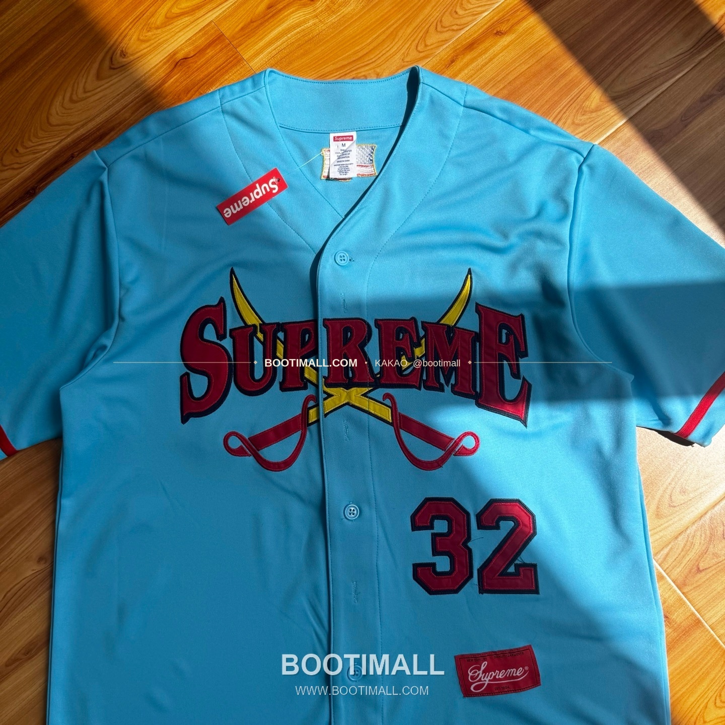 슈프림 2025FW 소드 패치 로고 레귤러핏 반팔 베이스볼 셔츠 Supreme 2025 FW Swords Patch Logo Regular Fit Short Sleeve Baseball Jersey 2