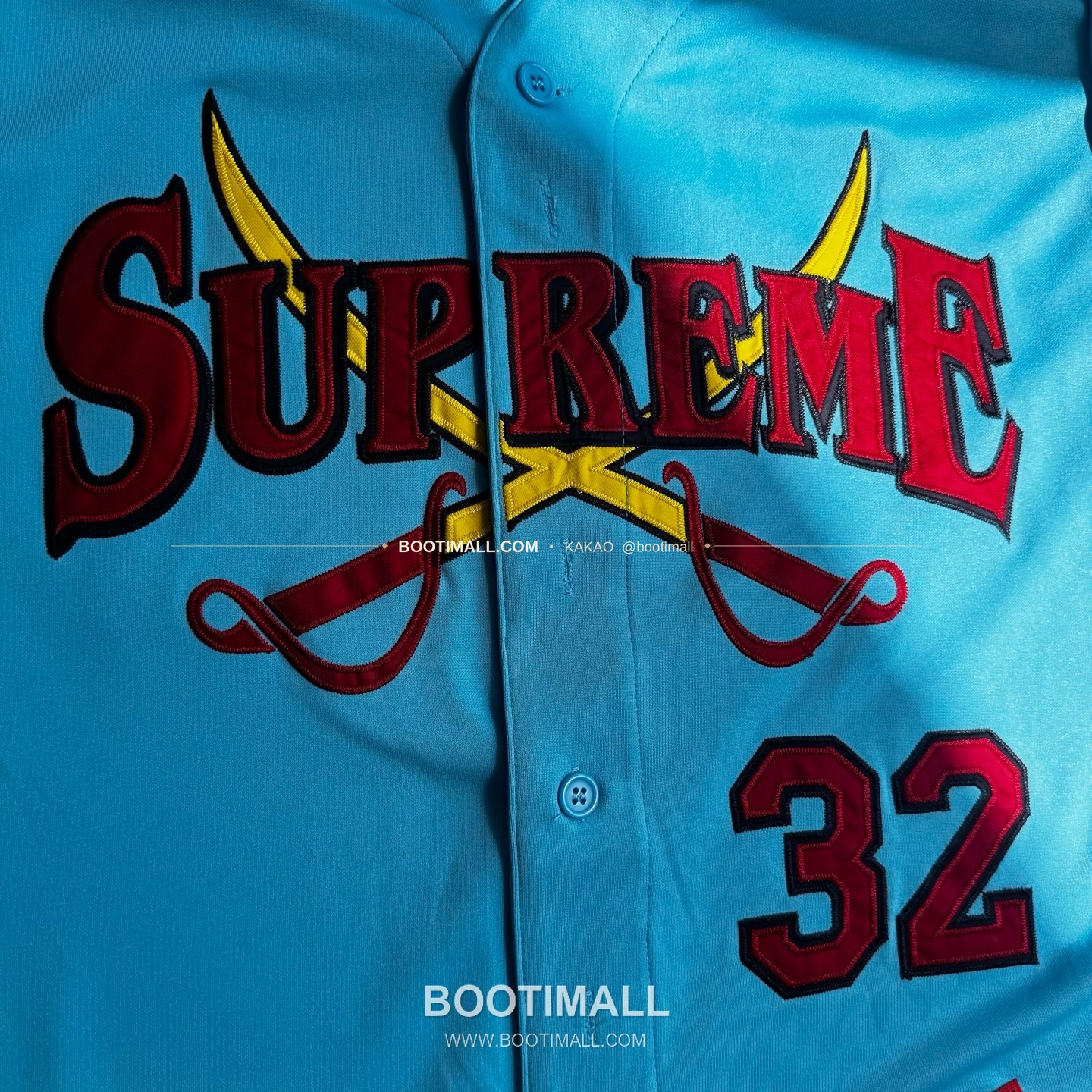 슈프림 2025FW 소드 패치 로고 레귤러핏 반팔 베이스볼 셔츠 Supreme 2025 FW Swords Patch Logo Regular Fit Short Sleeve Baseball Jersey 4