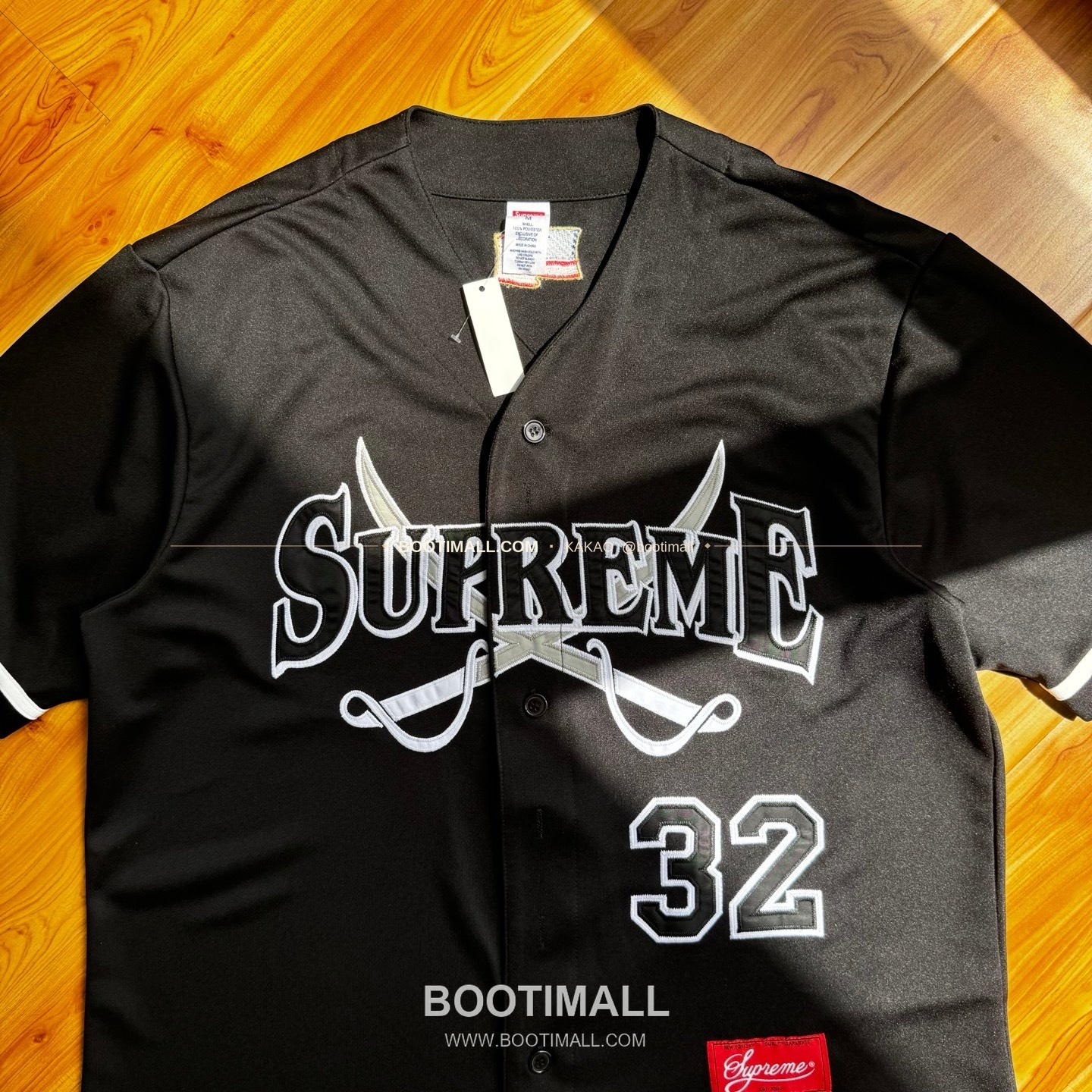 슈프림 2025FW 소드 패치 로고 레귤러핏 반팔 베이스볼 셔츠 Supreme 2025 FW Swords Patch Logo Regular Fit Short Sleeve Baseball Jersey 2