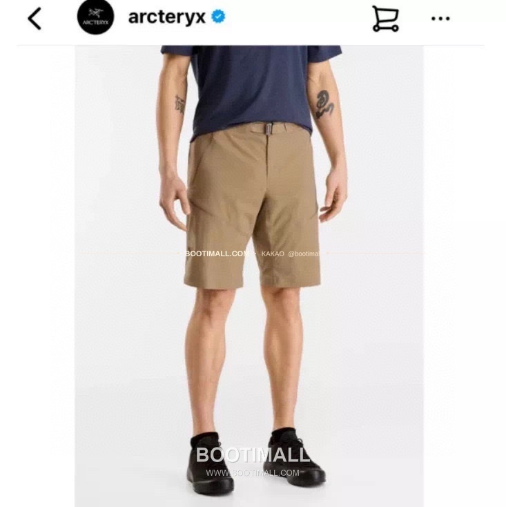 아크테릭스 2026SS 나일론 스트레치 로고 레귤러핏 11인치 쇼츠 Arc'teryx 2026 SS Nylon Stretch Logo Regular Fit 11 Inch Shorts 2