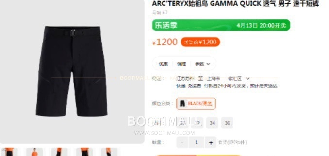 아크테릭스 2026SS 나일론 스트레치 로고 레귤러핏 11인치 쇼츠 Arc'teryx 2026 SS Nylon Stretch Logo Regular Fit 11 Inch Shorts 3