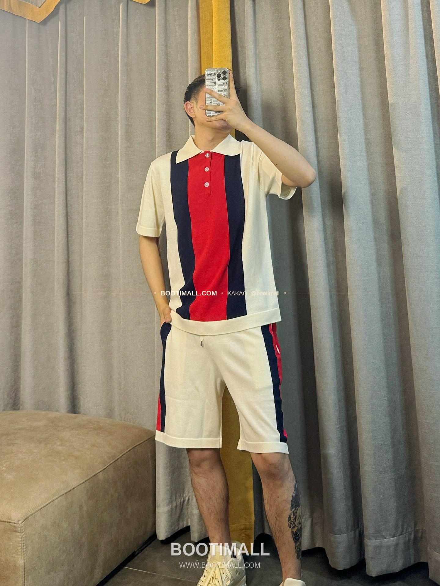 구찌 2025SS 실켓코튼 니트 카라 레귤러핏 반팔 폴로 셔츠 Gucci 2025 SS Mercerized Cotton Knit Collar Regular Fit Short Sleeve Polo Shirt 13