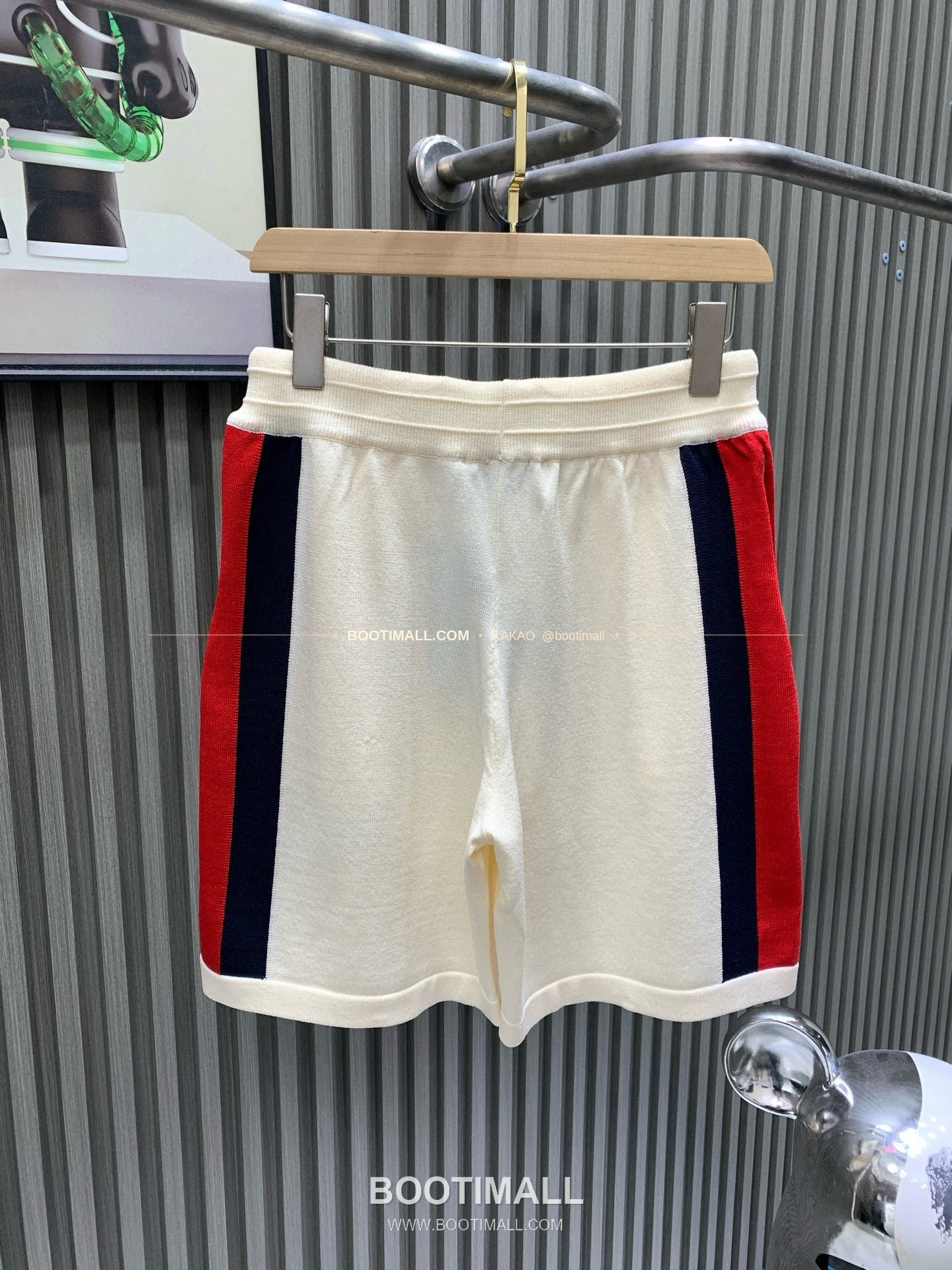 구찌 2025SS 워싱코튼 니트 로고 레귤러핏 썸머 쇼츠 Gucci 2025 SS Washed Cotton Knit Logo Regular Fit Summer Shorts 2