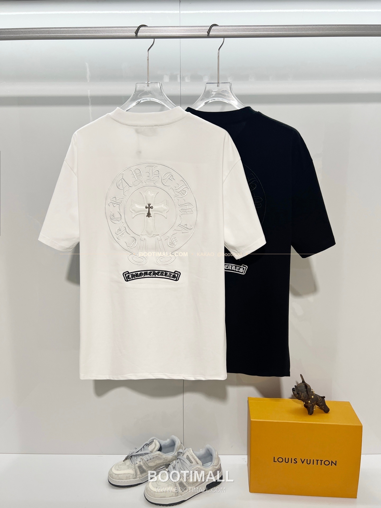 크롬하츠 헤비코튼 레더패치 크로스 로고 루즈핏 반팔 티셔츠 Chrome Hearts Heavy Cotton Leather Patch Cross Logo Loose Fit T-Shirt 12