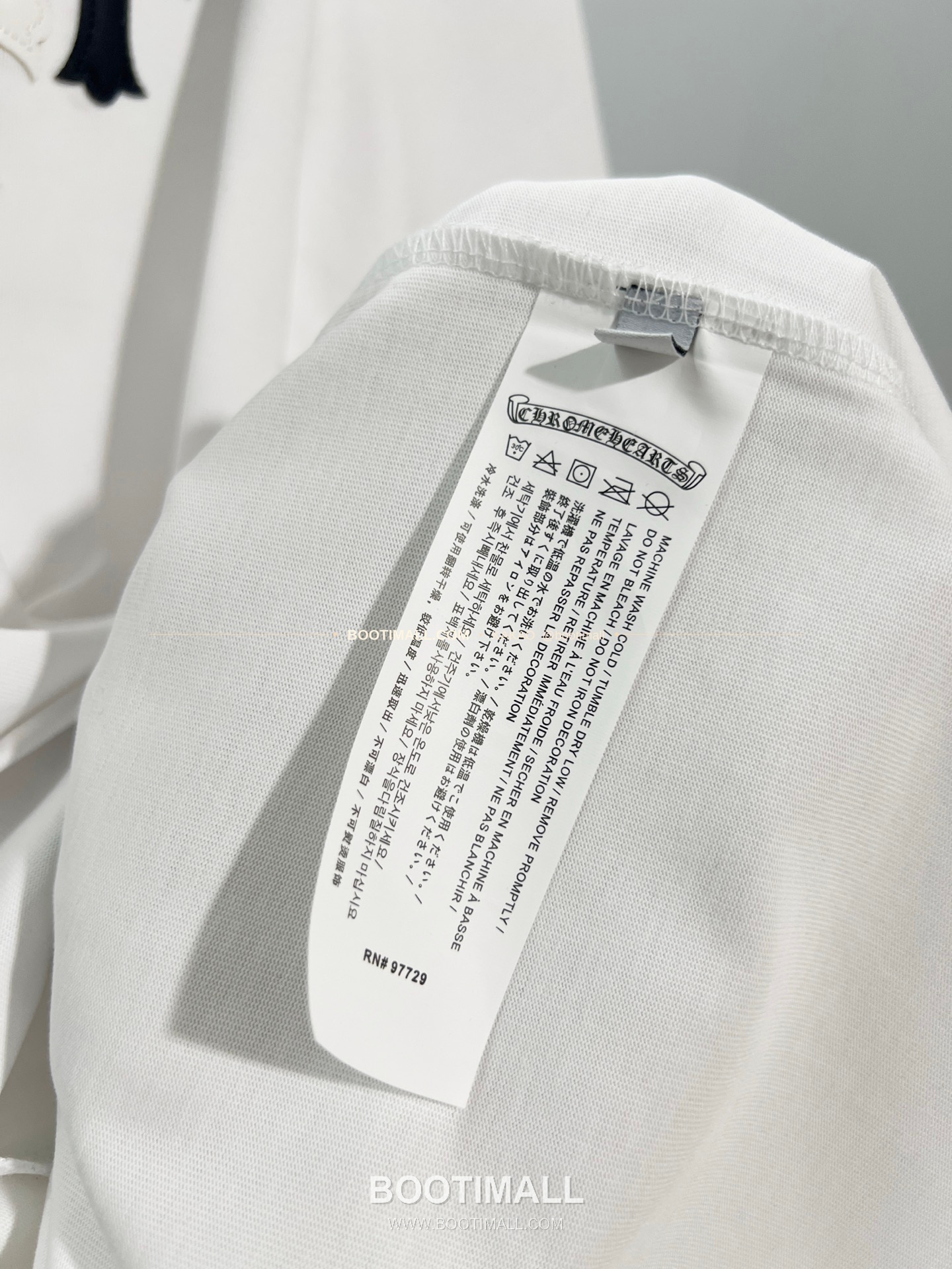 크롬하츠 헤비코튼 레더패치 크로스 로고 루즈핏 반팔 티셔츠 Chrome Hearts Heavy Cotton Leather Patch Cross Logo Loose Fit T-Shirt 10