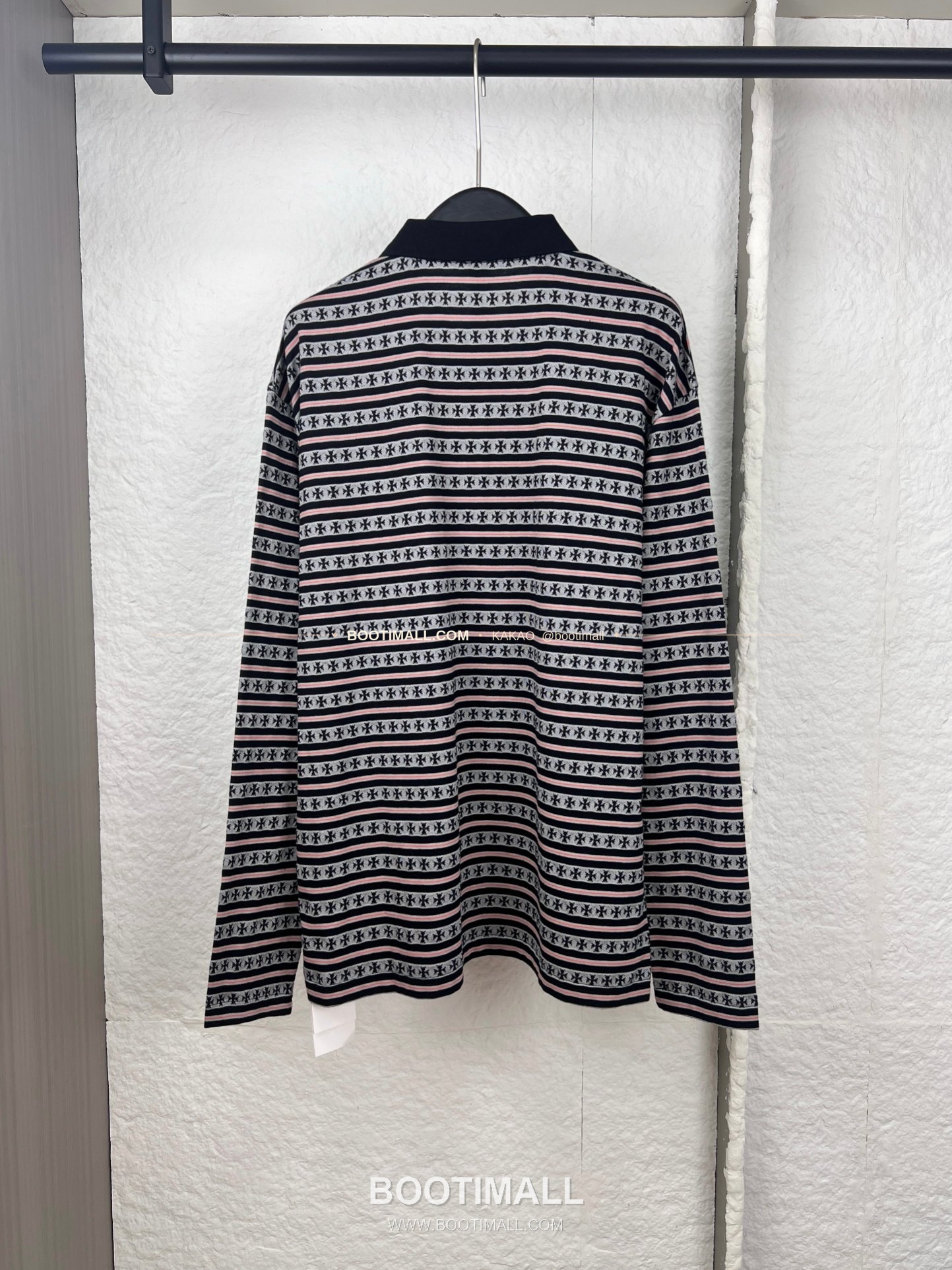 크롬하츠 코튼 립 자수 로고 레귤러핏 롱슬리브 폴로 셔츠 Chrome Hearts Cotton Lip Embroidery Logo Regular Fit Long Sleeve Polo Shirt 15