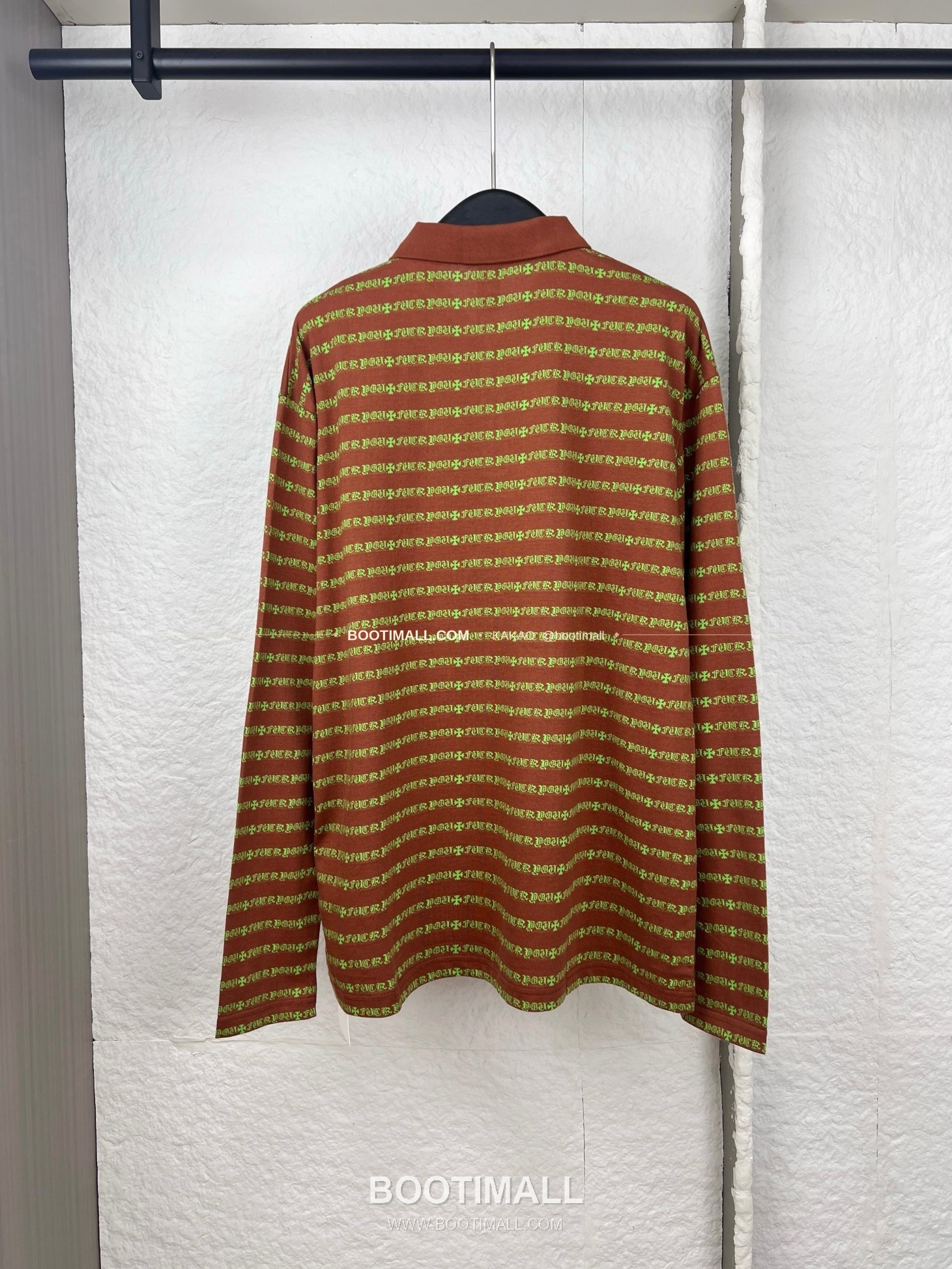 크롬하츠 코튼 립 자수 로고 레귤러핏 롱슬리브 폴로 셔츠 Chrome Hearts Cotton Lip Embroidery Logo Regular Fit Long Sleeve Polo Shirt 10