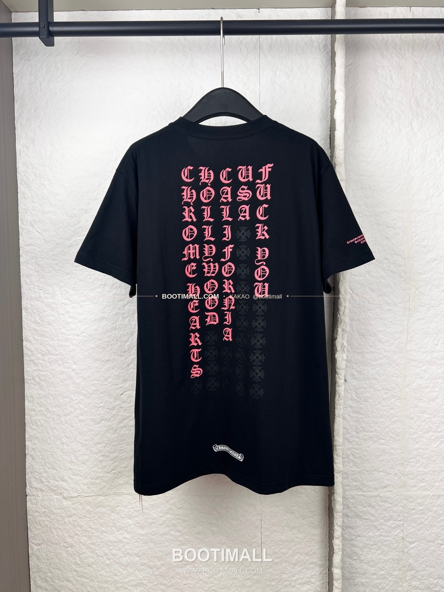 크롬하츠 코튼 스크립트 로고 프린트 루즈핏 반팔 티셔츠 Chrome Hearts Cotton Script Logo Print Loose Fit T-Shirt 2