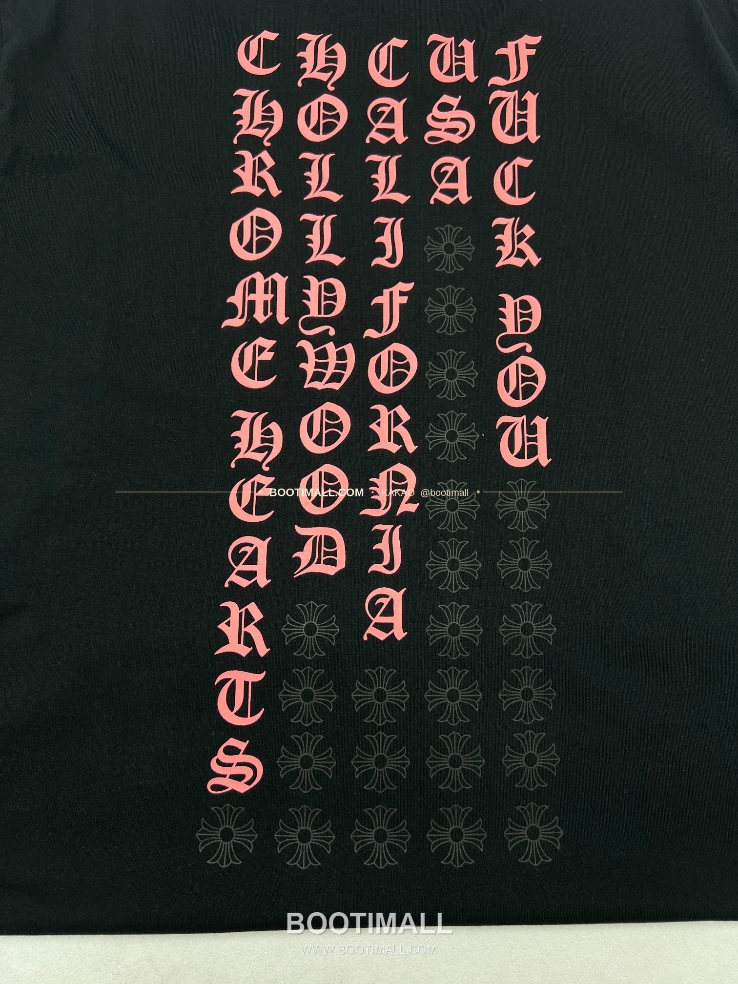 크롬하츠 코튼 스크립트 로고 프린트 루즈핏 반팔 티셔츠 Chrome Hearts Cotton Script Logo Print Loose Fit T-Shirt 6