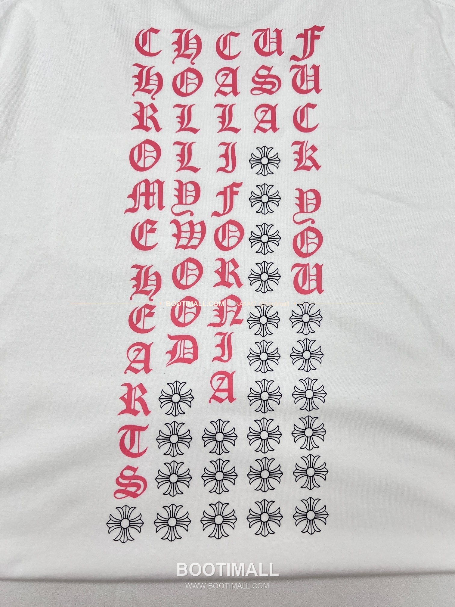 크롬하츠 코튼 스크립트 로고 프린트 루즈핏 반팔 티셔츠 Chrome Hearts Cotton Script Logo Print Loose Fit T-Shirt 9