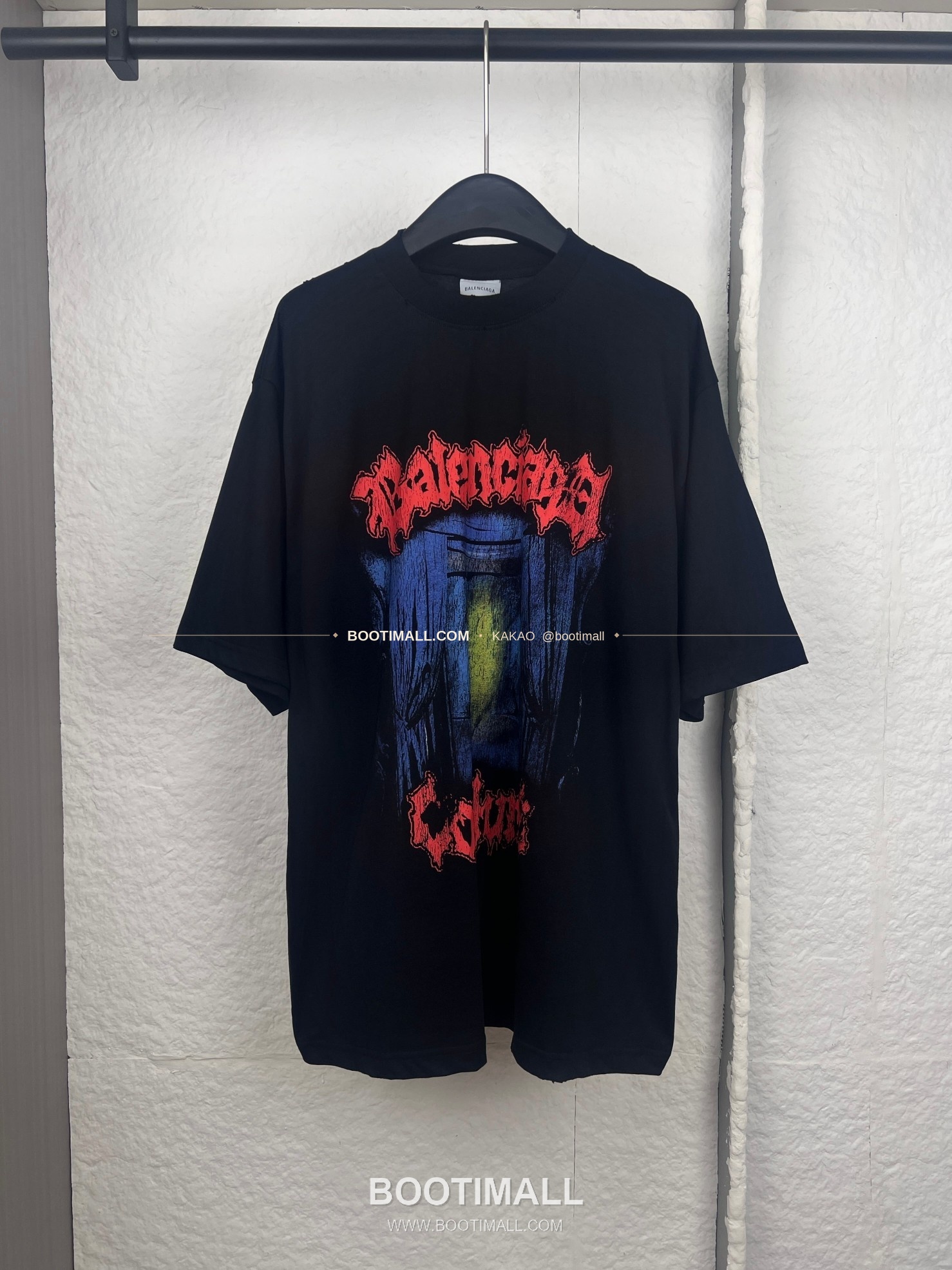 발렌시아가 그래피티 로고 프린트 루즈핏 반팔 티셔츠 Balenciaga Graffiti Logo Print Loose Fit T-Shirt 12