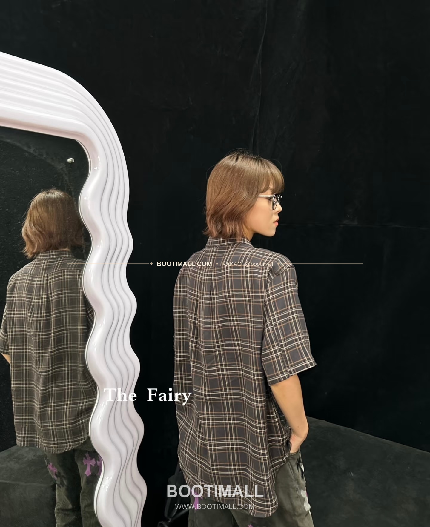 크롬하츠 코튼 격자패턴 검자수 레귤러핏 반팔 셔츠 Chrome Hearts Cotton Check Pattern Sword Embroidery Regular Fit Short Sleeve Shirt 5