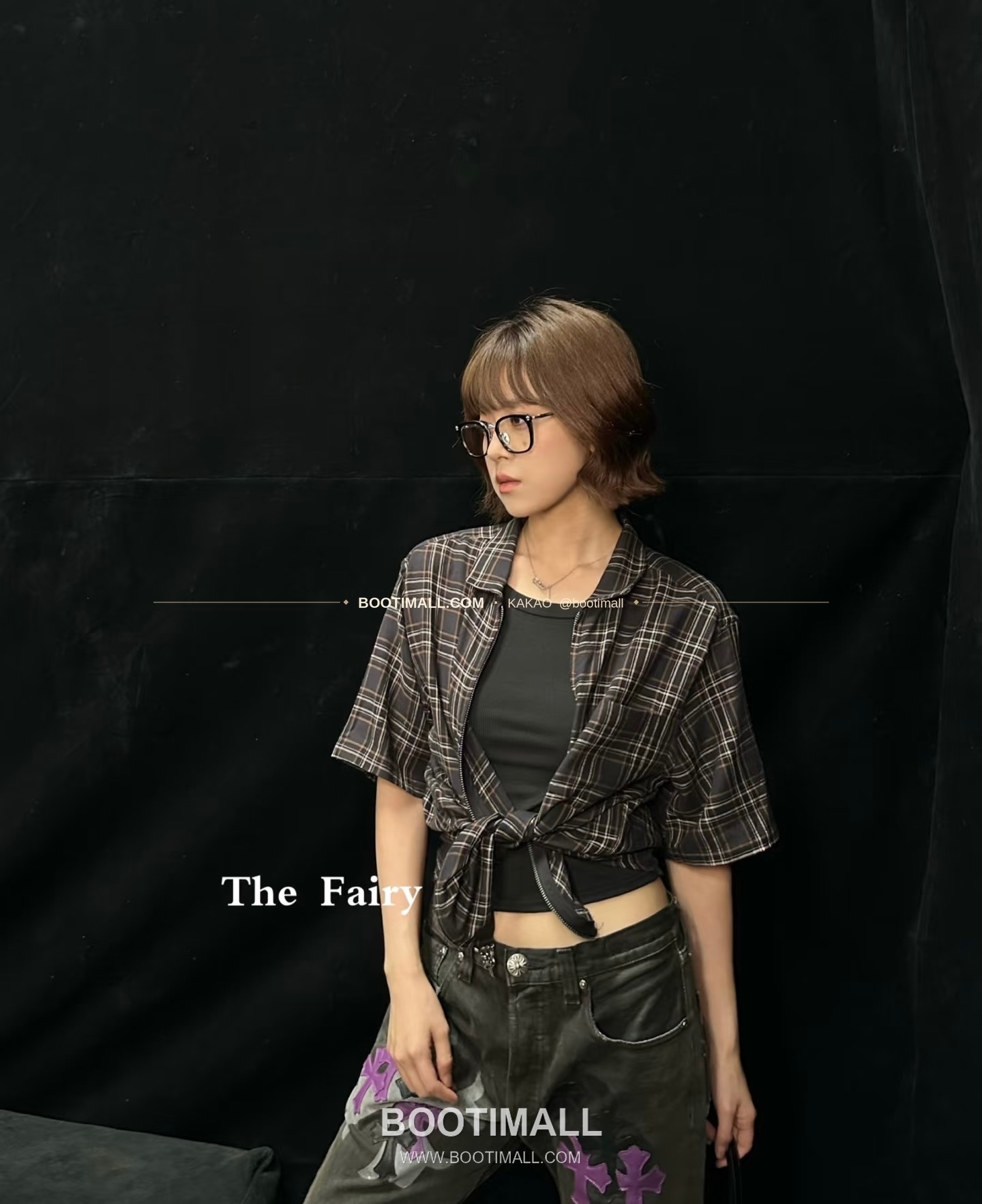 크롬하츠 코튼 격자패턴 검자수 레귤러핏 반팔 셔츠 Chrome Hearts Cotton Check Pattern Sword Embroidery Regular Fit Short Sleeve Shirt 9