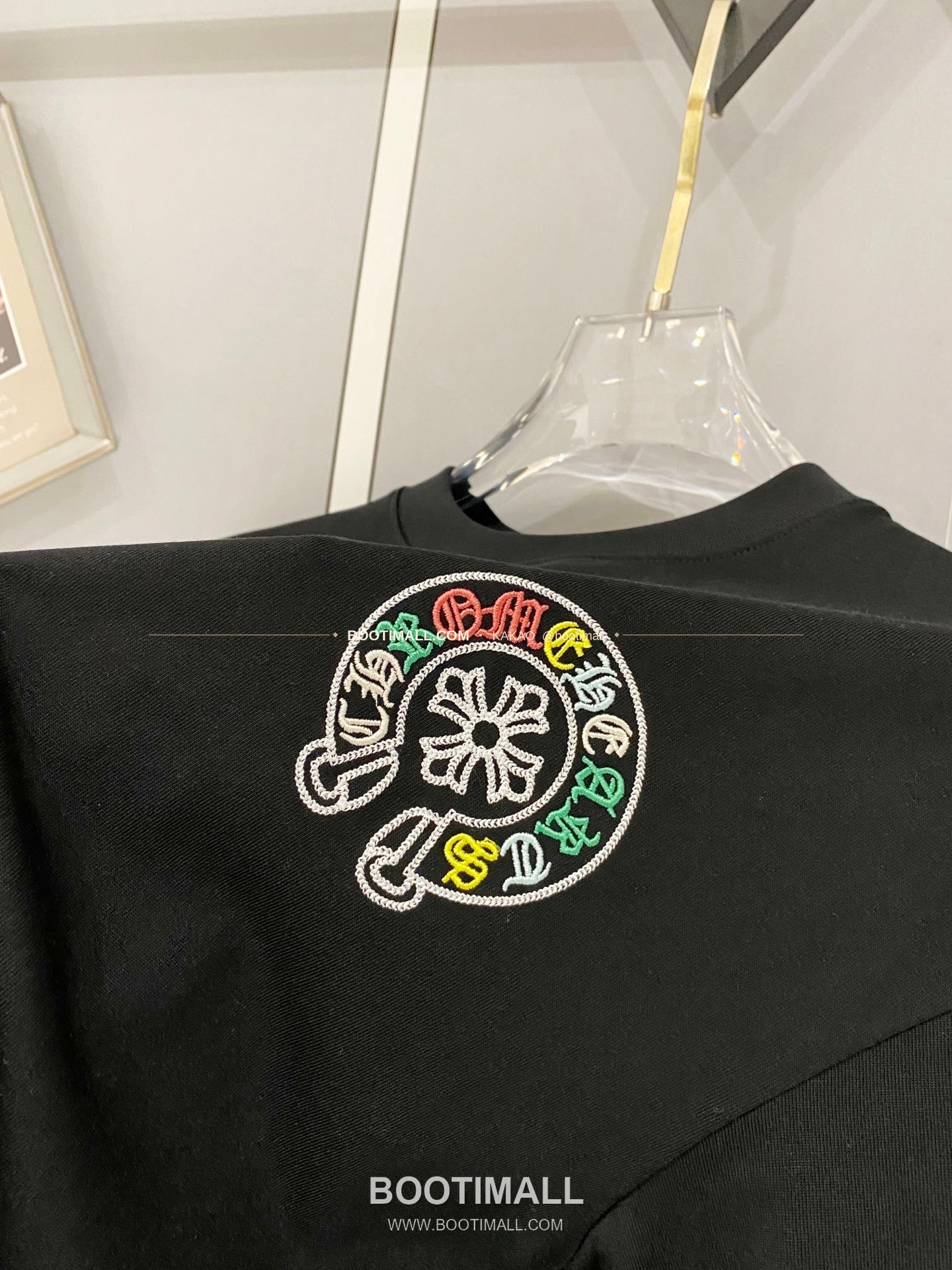 크롬하츠 2026SS 헤비코튼 로고자수 루즈핏 반팔 티셔츠 Chrome Hearts 2026 SS Heavy Cotton Logo Embroidery Loose Fit Short Sleeve T-Shirt 7