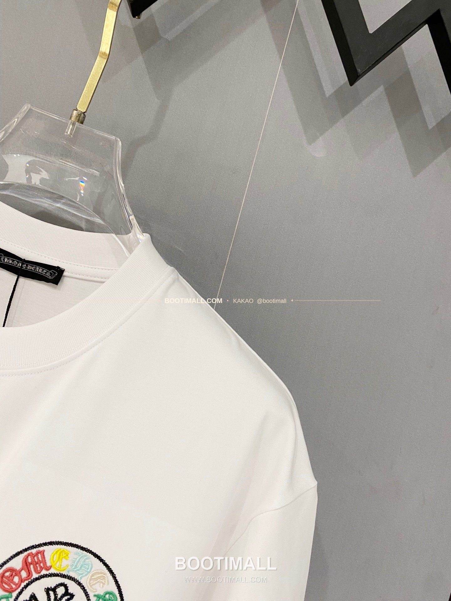 크롬하츠 2026SS 헤비코튼 로고자수 루즈핏 반팔 티셔츠 Chrome Hearts 2026 SS Heavy Cotton Logo Embroidery Loose Fit Short Sleeve T-Shirt 6