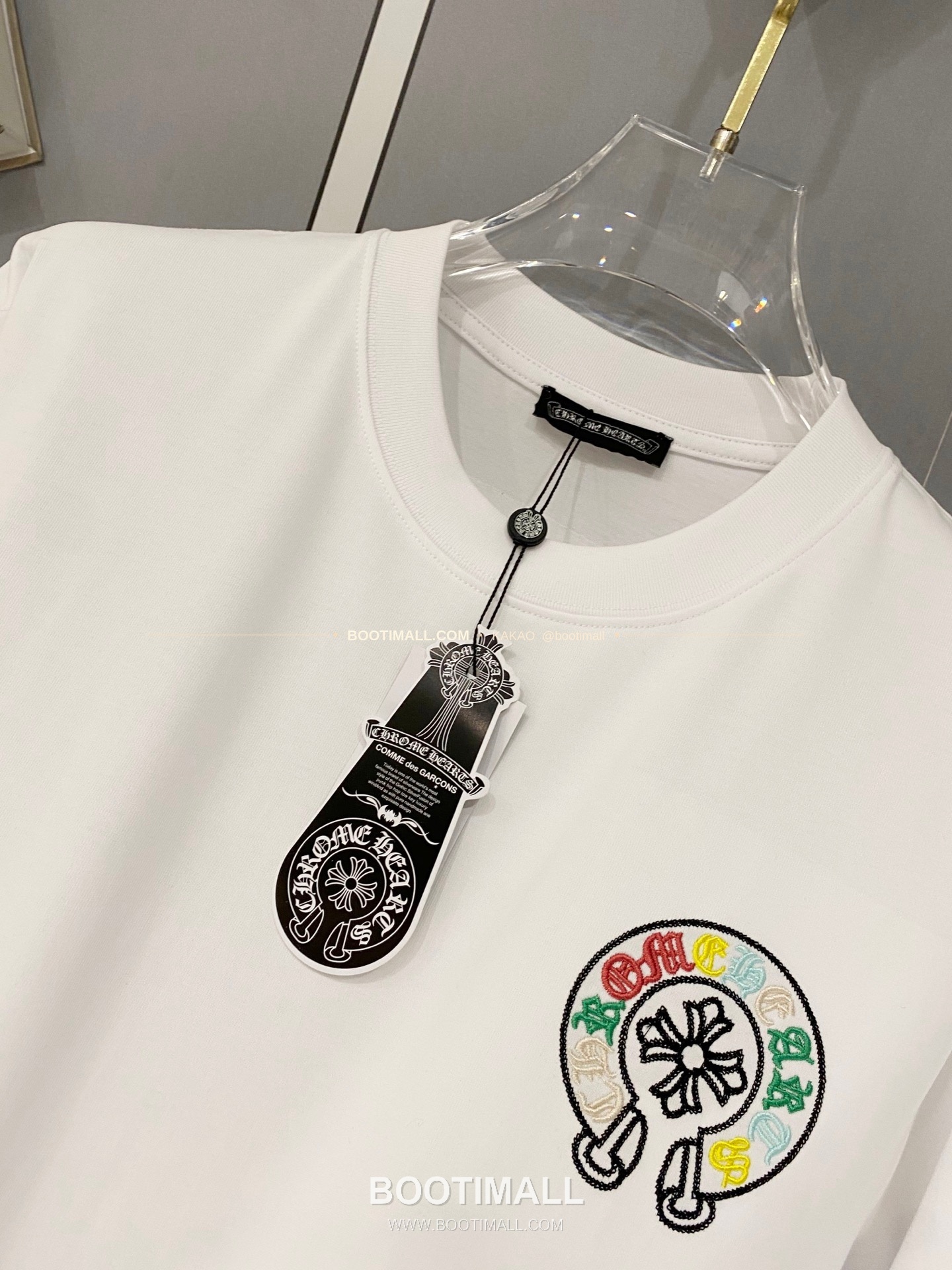 크롬하츠 2026SS 헤비코튼 로고자수 루즈핏 반팔 티셔츠 Chrome Hearts 2026 SS Heavy Cotton Logo Embroidery Loose Fit Short Sleeve T-Shirt 8