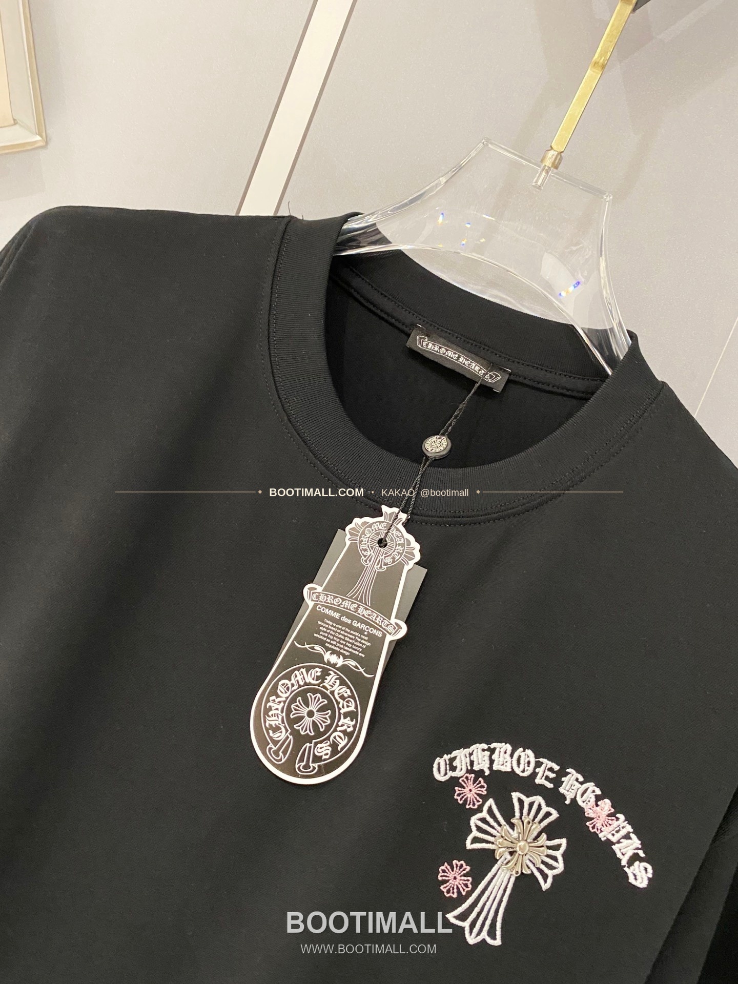 크롬하츠 2026SS 헤비코튼 크로스로고자수 루즈핏 반팔 티셔츠 Chrome Hearts 2026 SS Heavy Cotton Cross Logo Embroidery Loose Fit Short Sleeve T-Shirt 8