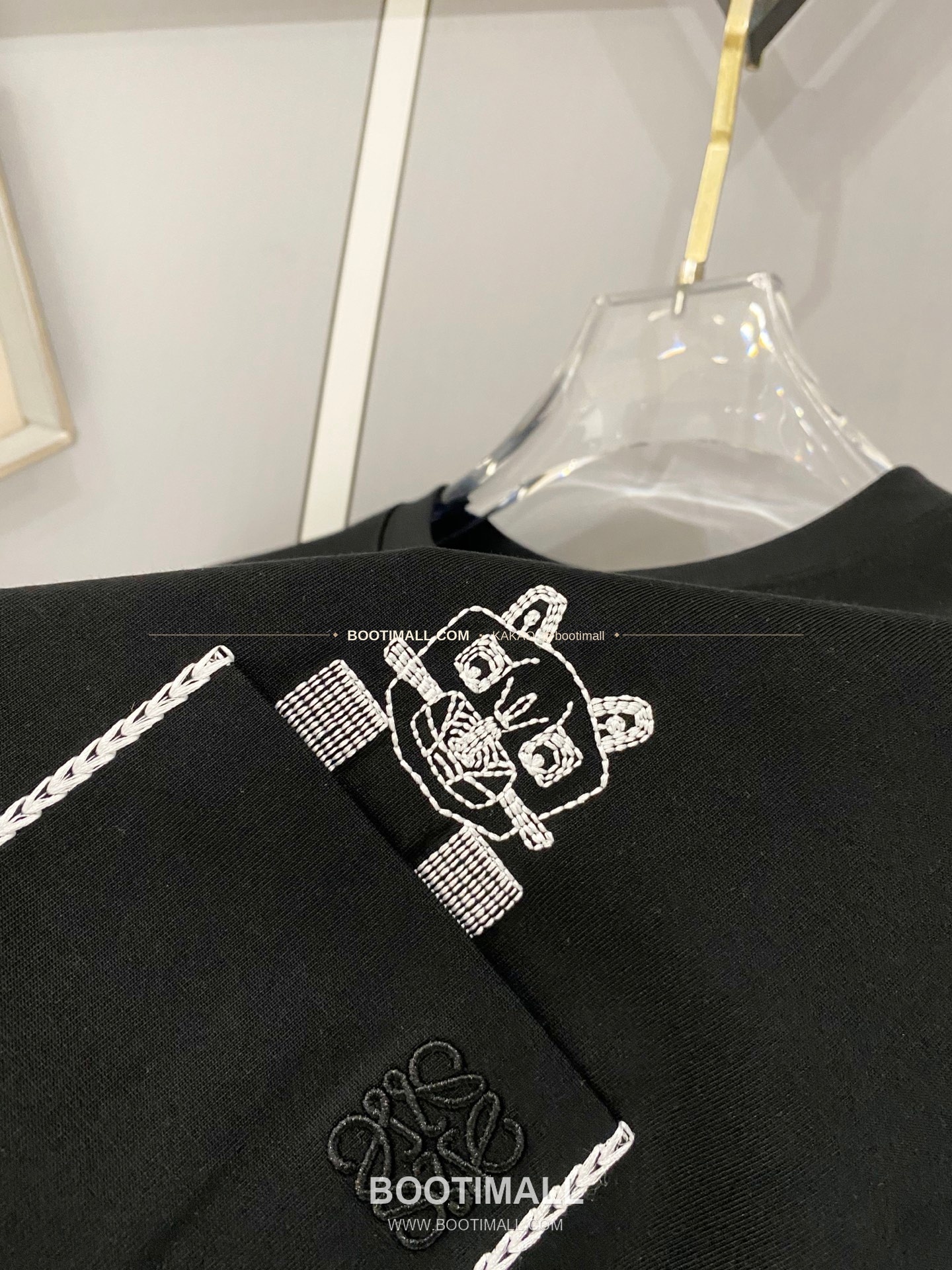 로에베 2025SS 헤비코튼 베어포켓자수 루즈핏 반팔 티셔츠 Loewe 2025 SS Heavy Cotton Bear Pocket Embroidery Loose Fit Short Sleeve T-Shirt 6