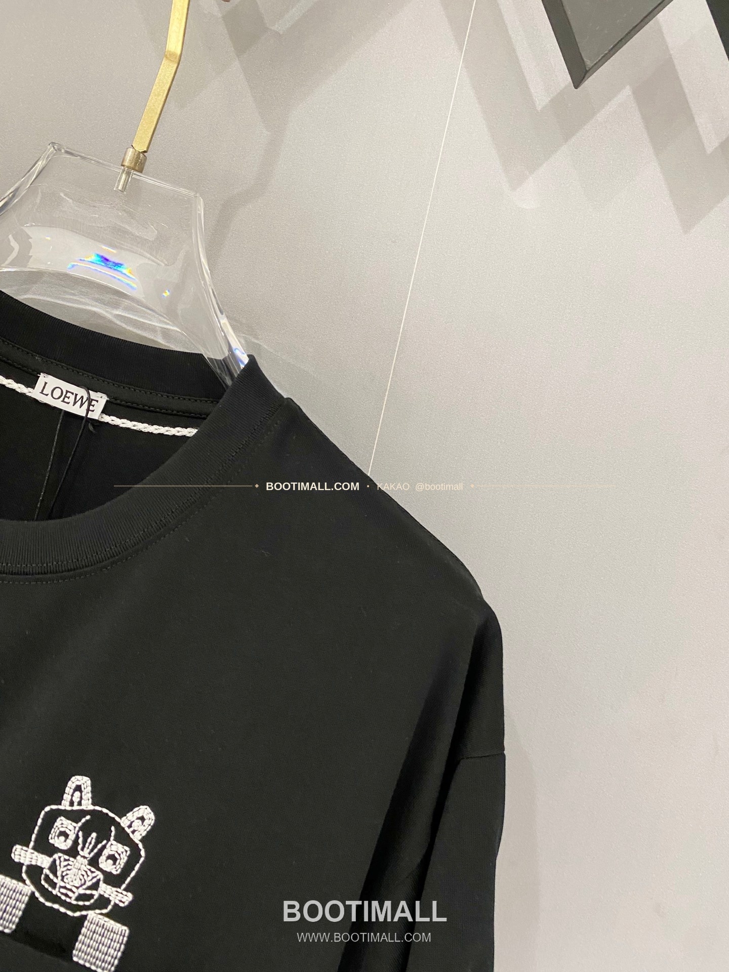 로에베 2025SS 헤비코튼 베어포켓자수 루즈핏 반팔 티셔츠 Loewe 2025 SS Heavy Cotton Bear Pocket Embroidery Loose Fit Short Sleeve T-Shirt 8