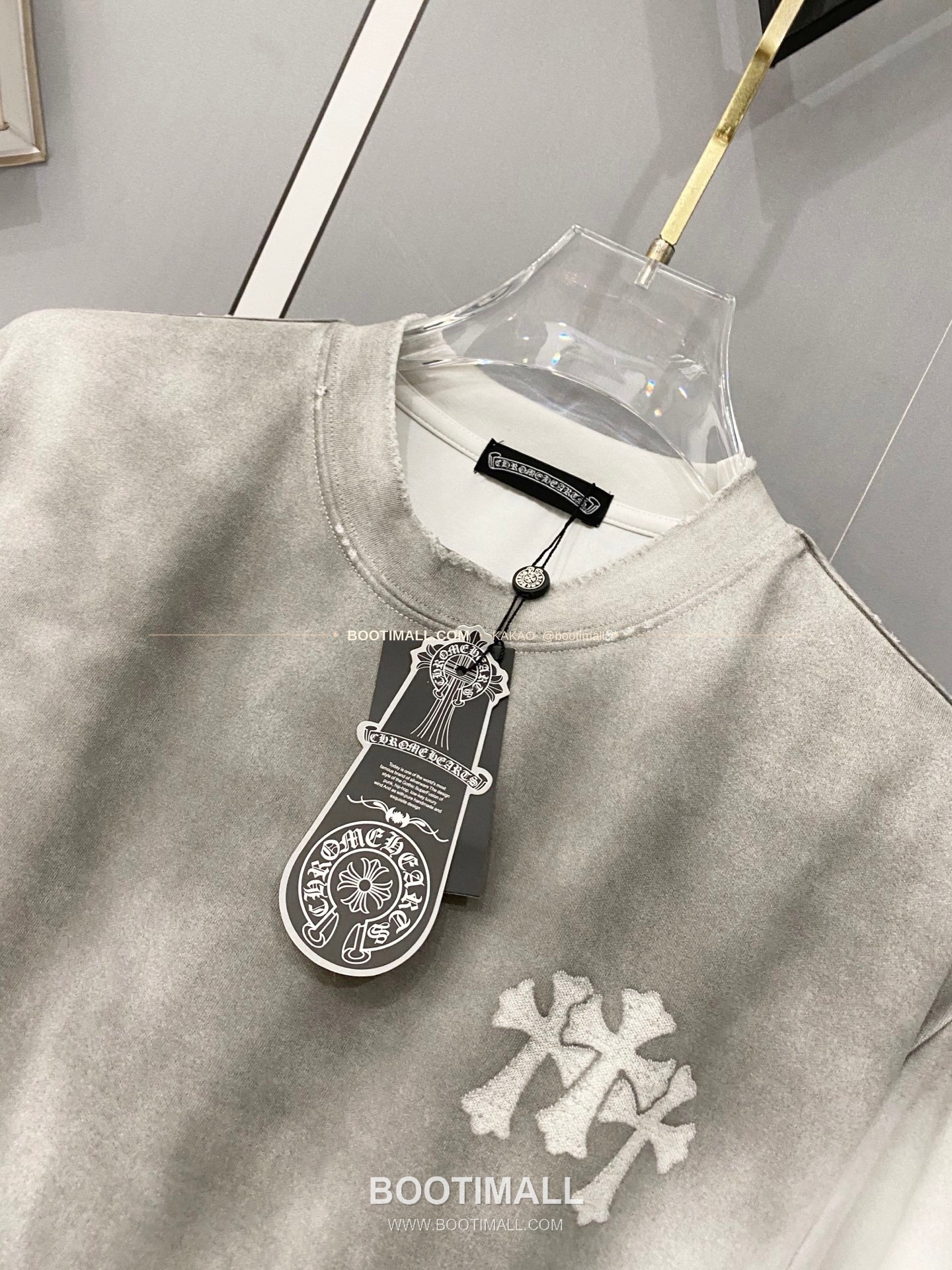 크롬하츠 2026SS 헤비코튼 크로스패치자수 루즈핏 반팔 티셔츠 Chrome Hearts 2026 SS Heavy Cotton Cross Patch Embroidery Loose Fit Short Sleeve T-Shirt 10