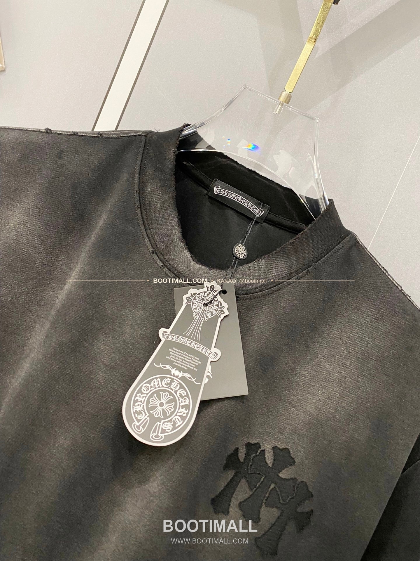 크롬하츠 2026SS 헤비코튼 크로스패치자수 루즈핏 반팔 티셔츠 Chrome Hearts 2026 SS Heavy Cotton Cross Patch Embroidery Loose Fit Short Sleeve T-Shirt 7