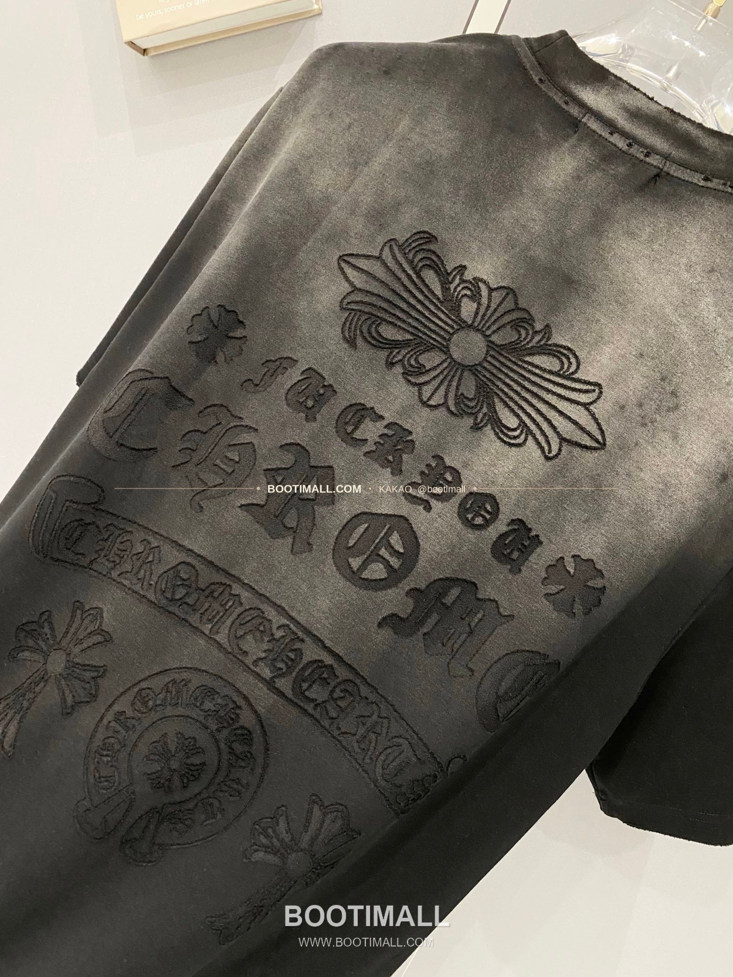 크롬하츠 2026SS 헤비코튼 크로스패치자수 루즈핏 반팔 티셔츠 Chrome Hearts 2026 SS Heavy Cotton Cross Patch Embroidery Loose Fit Short Sleeve T-Shirt 9