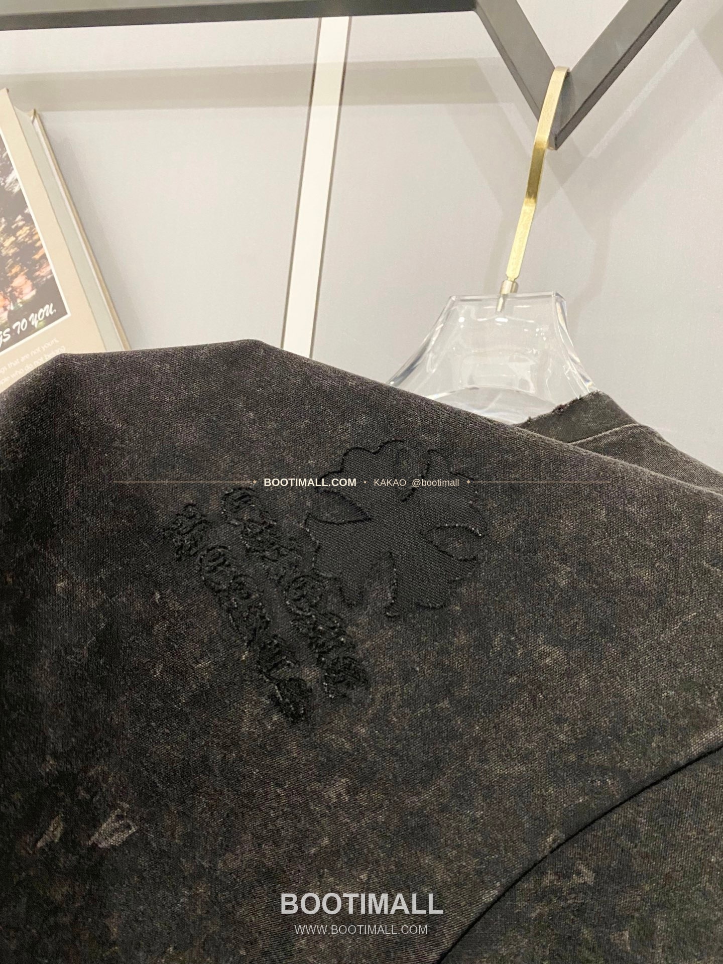 크롬하츠 2026SS 헤비코튼 크로스패치자수 워시드 루즈핏 반팔 티셔츠 Chrome Hearts 2026 SS Heavy Cotton Cross Patch Embroidery Washed Loose Fit Short Sleeve T-Shirt 8