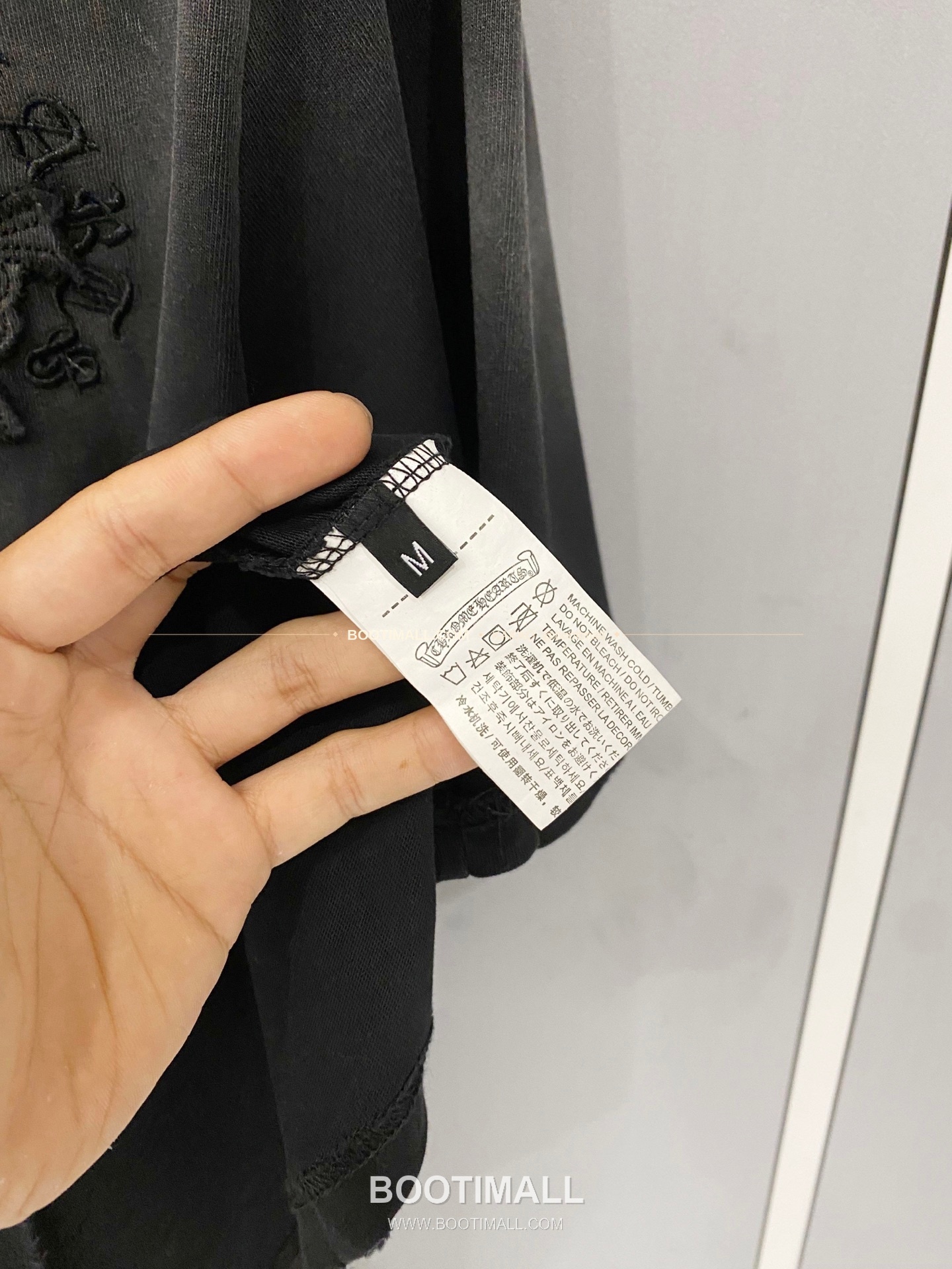 크롬하츠 2026SS 헤비코튼 크로스패치자수 워시드 루즈핏 반팔 티셔츠 Chrome Hearts 2026 SS Heavy Cotton Cross Patch Embroidery Washed Loose Fit Short Sleeve T-Shirt 8