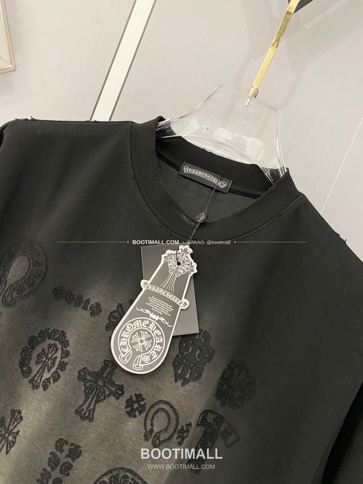 크롬하츠 2026SS 헤비코튼 크로스패치자수 디스트레스 루즈핏 반팔 티셔츠 Chrome Hearts 2026 SS Heavy Cotton Cross Patch Embroidery Distressed Loose Fit Short Sleeve T-Shirt 10