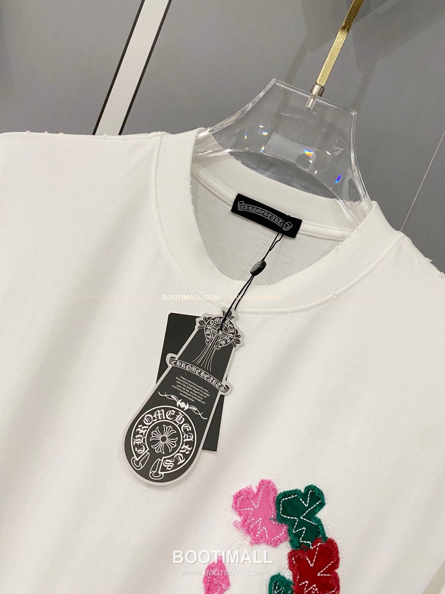 크롬하츠 2026SS 헤비코튼 크로스패치자수 워시드 루즈핏 반팔 티셔츠 Chrome Hearts 2026 SS Heavy Cotton Cross Patch Embroidery Washed Loose Fit Short Sleeve T-Shirt 7