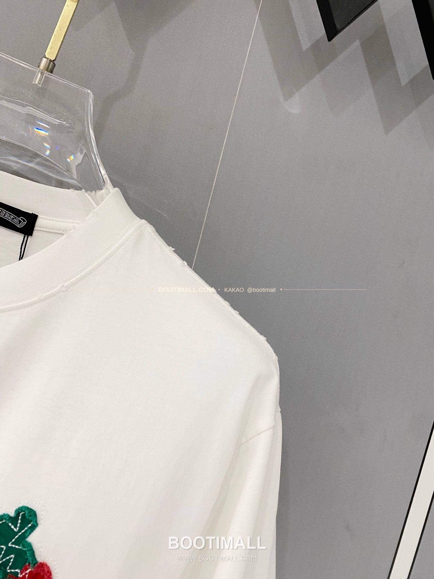 크롬하츠 2026SS 헤비코튼 크로스패치자수 워시드 루즈핏 반팔 티셔츠 Chrome Hearts 2026 SS Heavy Cotton Cross Patch Embroidery Washed Loose Fit Short Sleeve T-Shirt 8