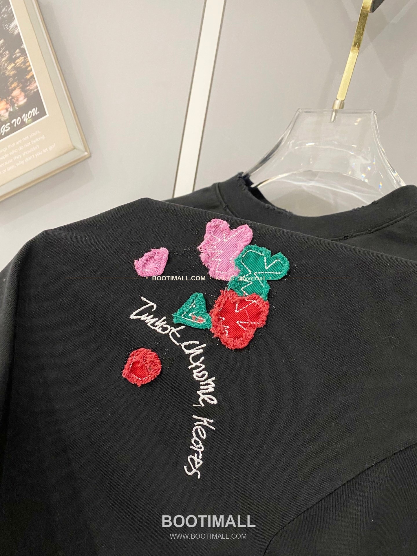 크롬하츠 2026SS 헤비코튼 크로스패치자수 워시드 루즈핏 반팔 티셔츠 Chrome Hearts 2026 SS Heavy Cotton Cross Patch Embroidery Washed Loose Fit Short Sleeve T-Shirt 7