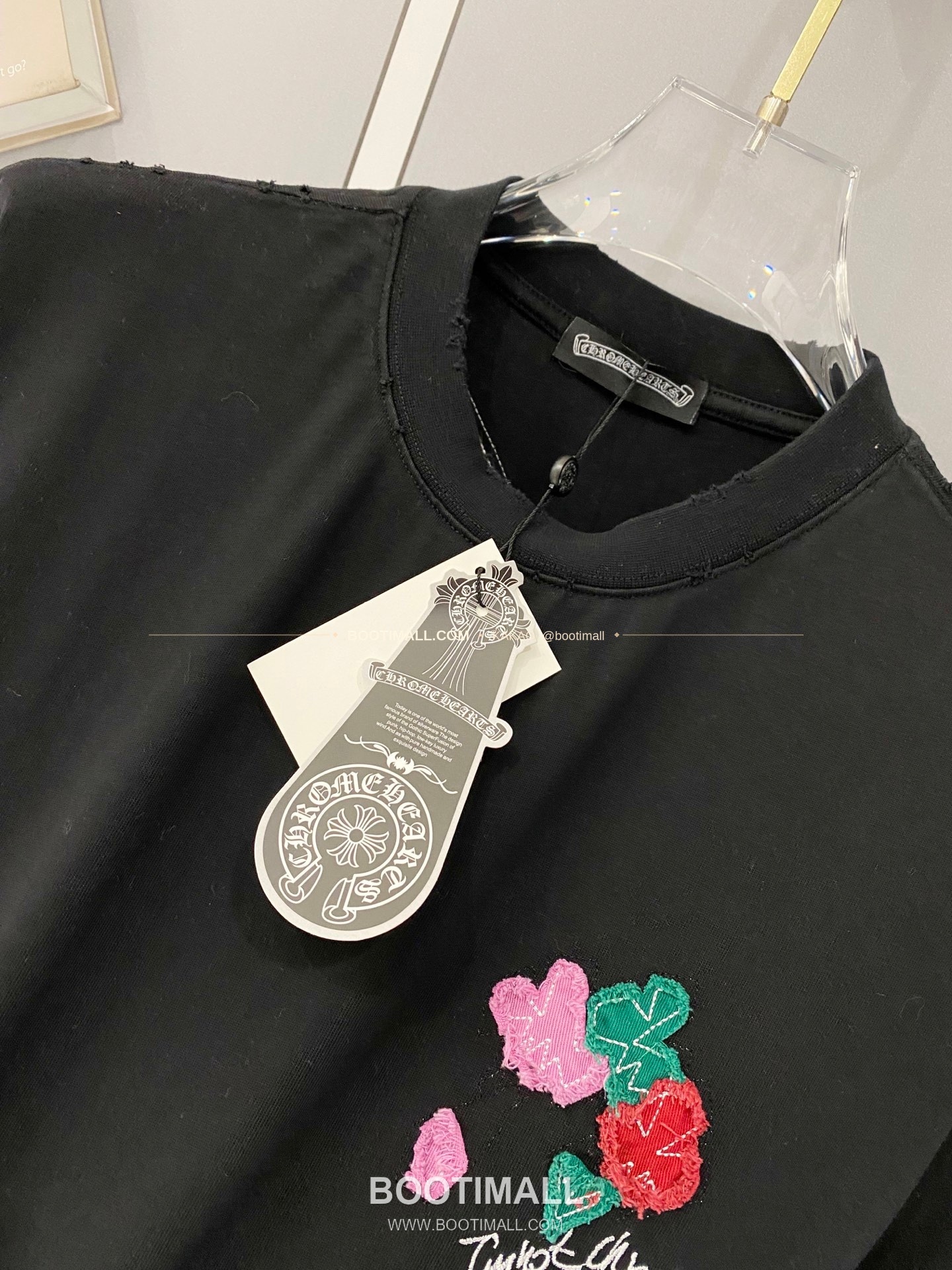 크롬하츠 2026SS 헤비코튼 크로스패치자수 워시드 루즈핏 반팔 티셔츠 Chrome Hearts 2026 SS Heavy Cotton Cross Patch Embroidery Washed Loose Fit Short Sleeve T-Shirt 10