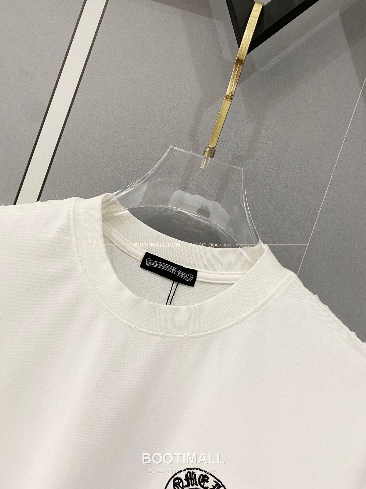 크롬하츠 2026SS 헤비코튼 크로스패치자수 워시드 루즈핏 반팔 티셔츠 Chrome Hearts 2026 SS Heavy Cotton Cross Patch Embroidery Washed Loose Fit Short Sleeve T-Shirt 7