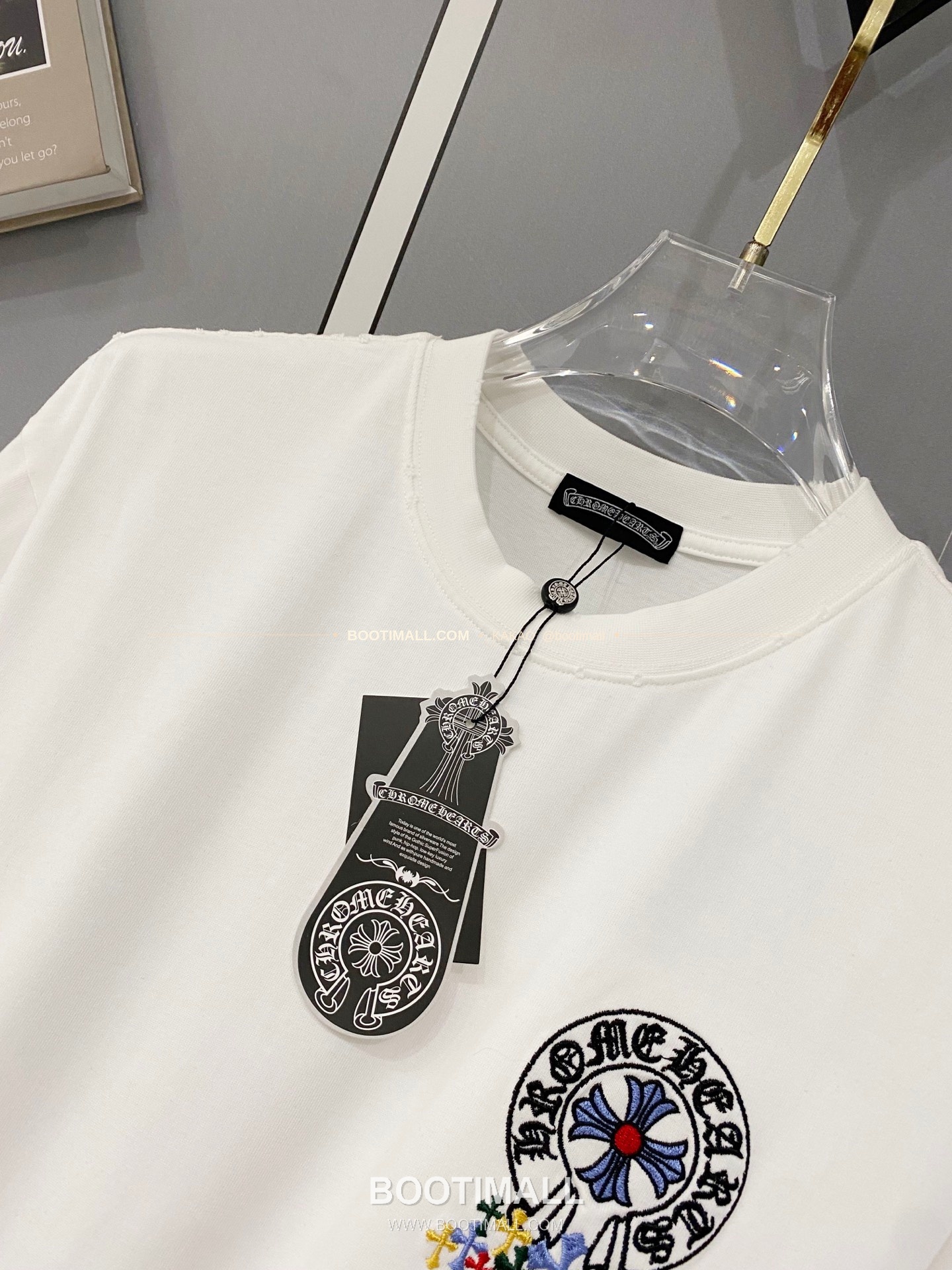 크롬하츠 2026SS 헤비코튼 크로스패치자수 워시드 루즈핏 반팔 티셔츠 Chrome Hearts 2026 SS Heavy Cotton Cross Patch Embroidery Washed Loose Fit Short Sleeve T-Shirt 9